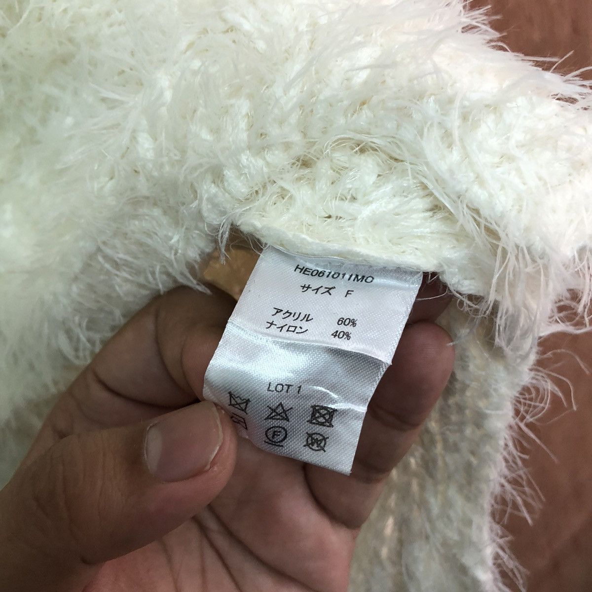 Homespun Knitwear × Japanese Brand × Vintage Heather Shag Shaggy Fur Mohair Knitwear #6459 Size US M / EU 48-50 / 2 - 5 Thumbnail