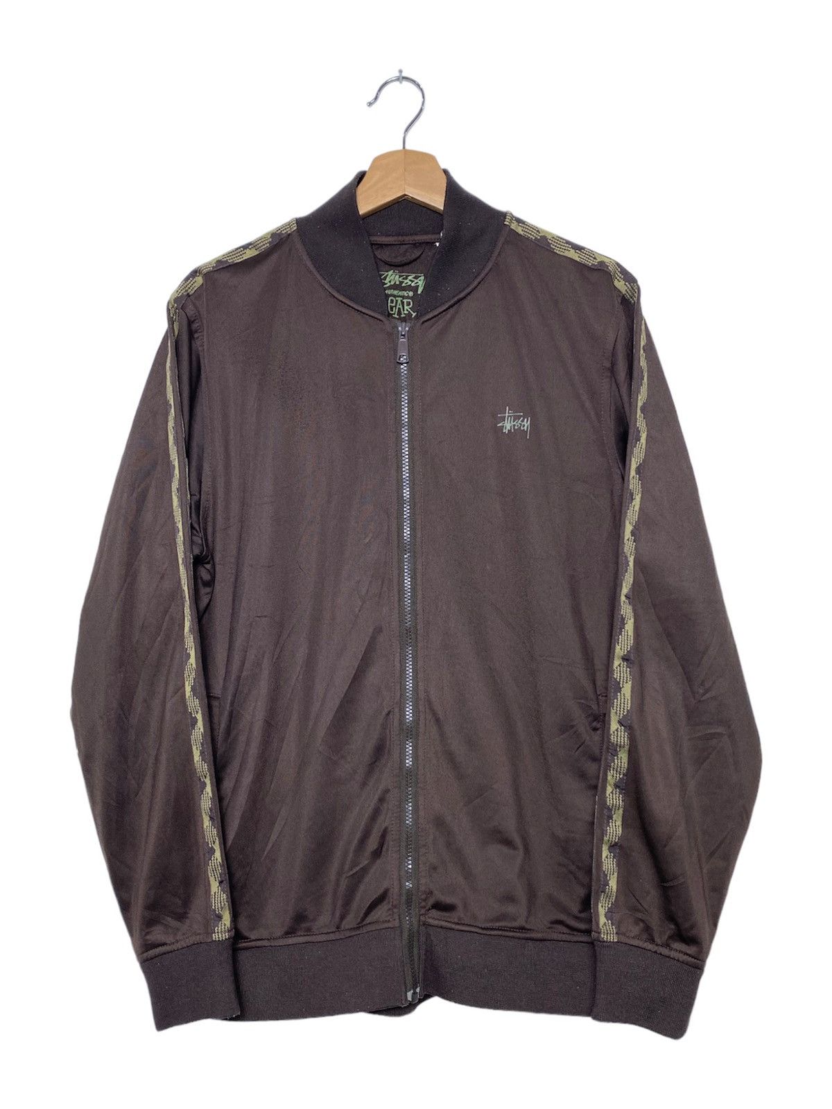 Rap Tees × Stussy Vintage Stussy Needles Brown Tracktop / Travis Flacko Scott Size US L / EU 52-54 / 3 - 2 Thumbnail