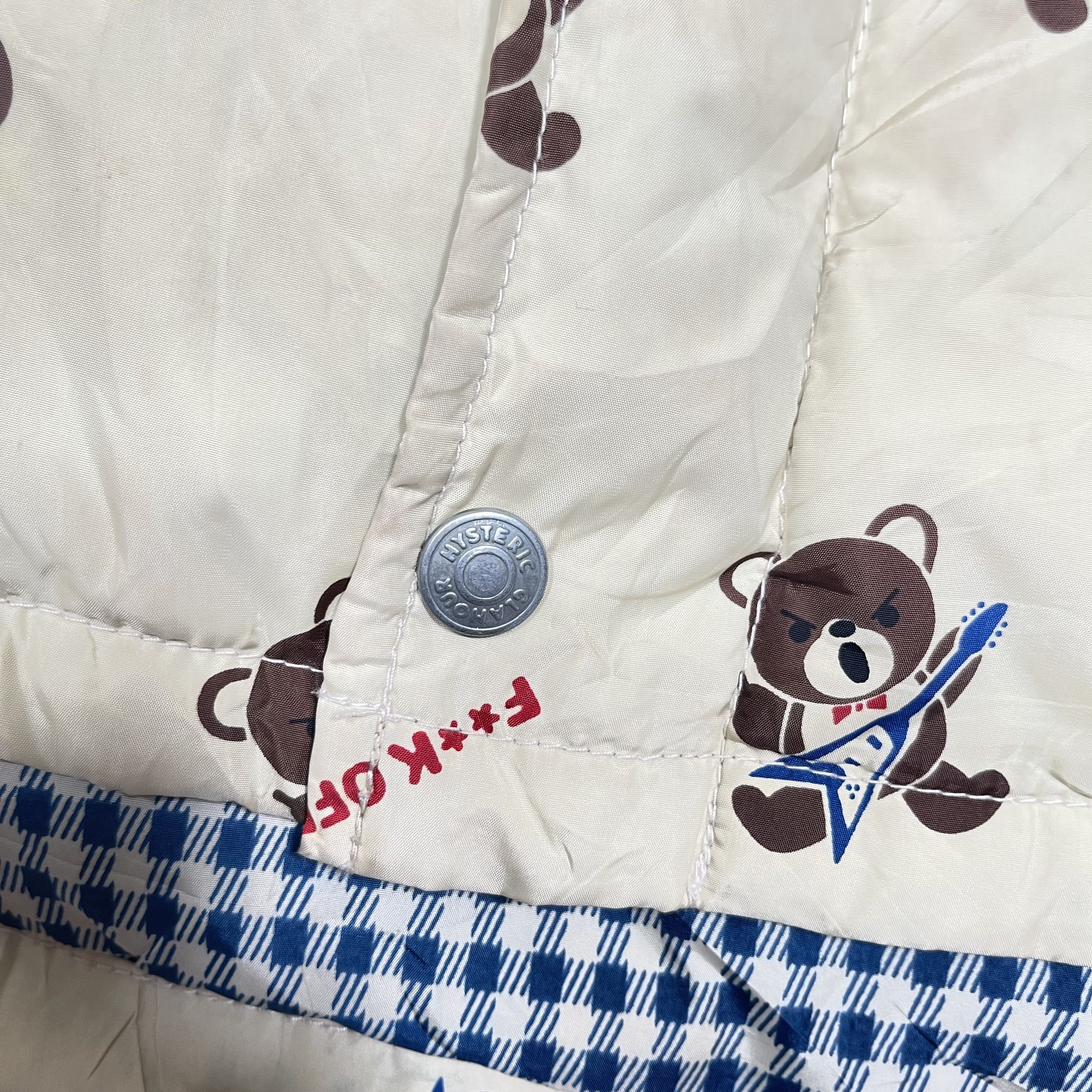 Fuck Art, Make Tees × Hysteric Glamour Hysteric Glamour Fuck Off Teddy Bear Puffer Vest Size US M / EU 48-50 / 2 - 8 Thumbnail