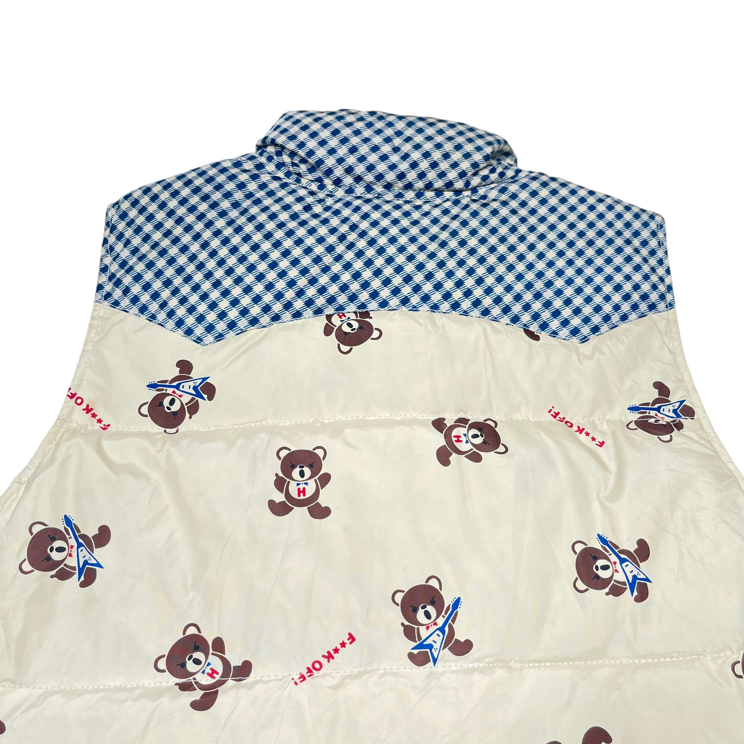 Fuck Art, Make Tees × Hysteric Glamour Hysteric Glamour Fuck Off Teddy Bear Puffer Vest Size US M / EU 48-50 / 2 - 4 Thumbnail