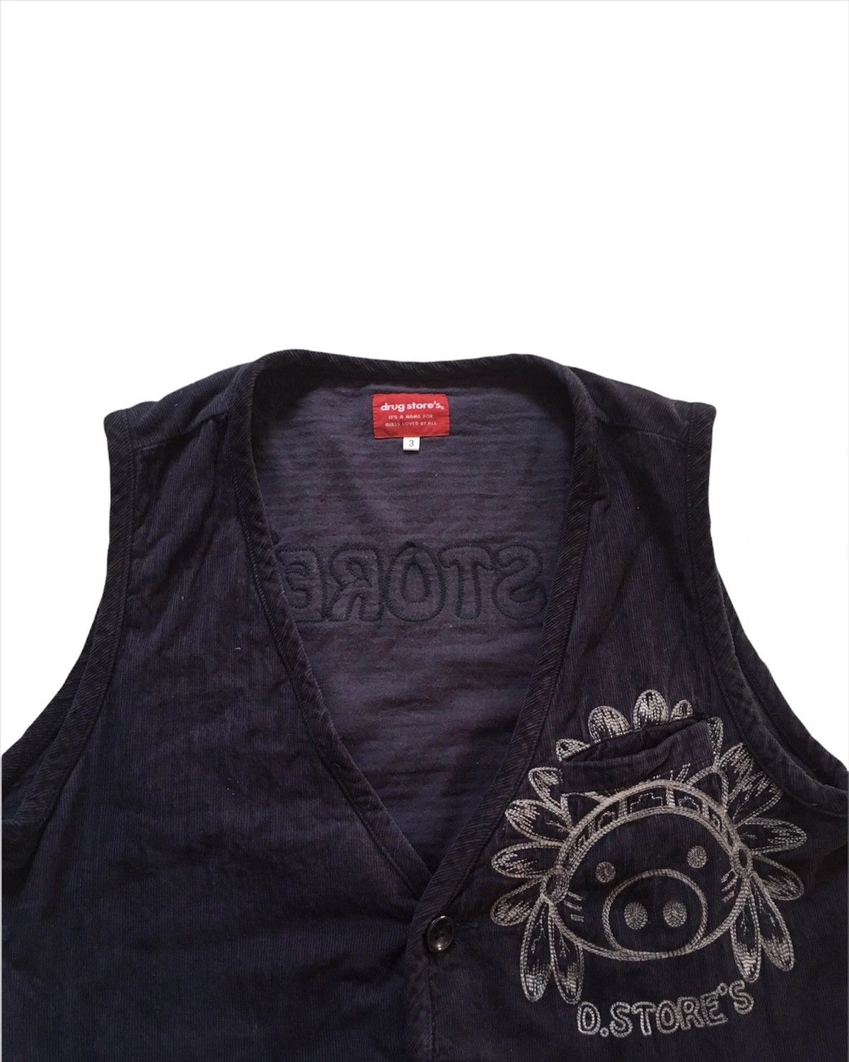 Japanese Brand × Vintage 🔥Drug Store's Mega Rare Styles Vests Size US S / EU 44-46 / 1 - 6 Thumbnail