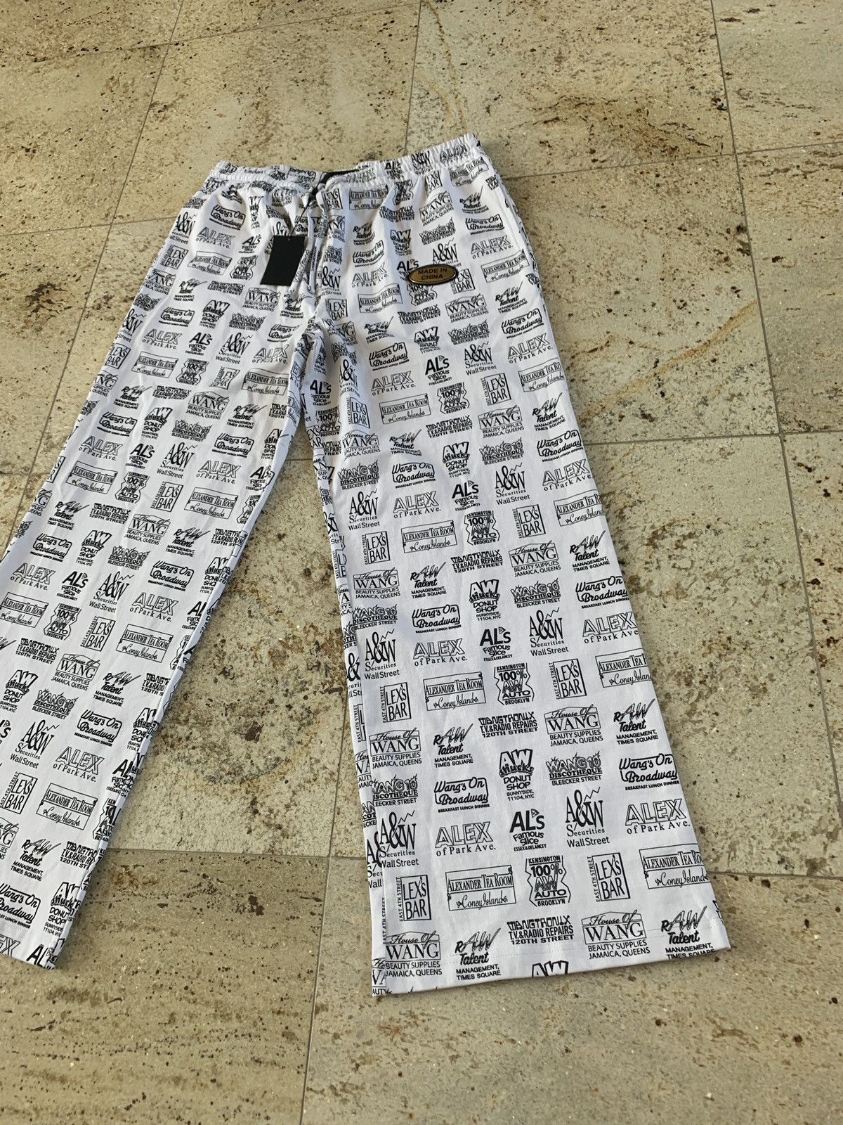 Alexander Wang Logo All Over Pants in White Size US 36 / EU 52 - 6 Thumbnail