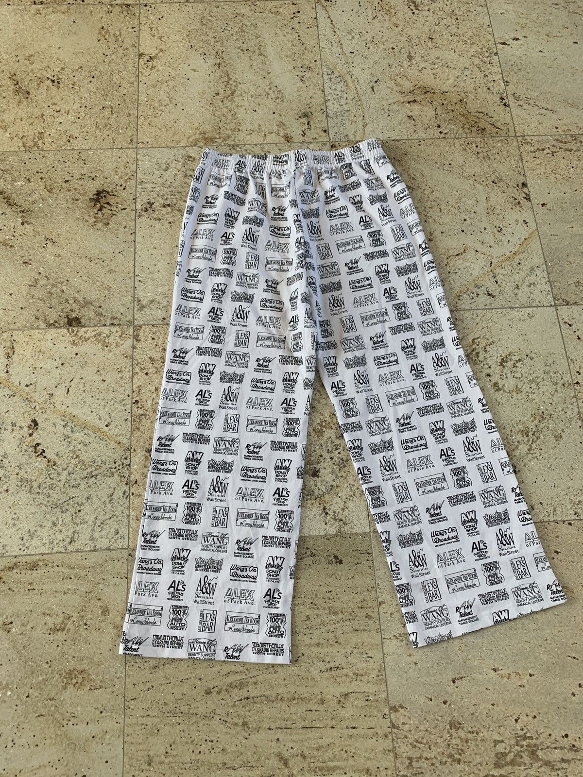 Alexander Wang Logo All Over Pants in White Size US 36 / EU 52 - 11 Thumbnail