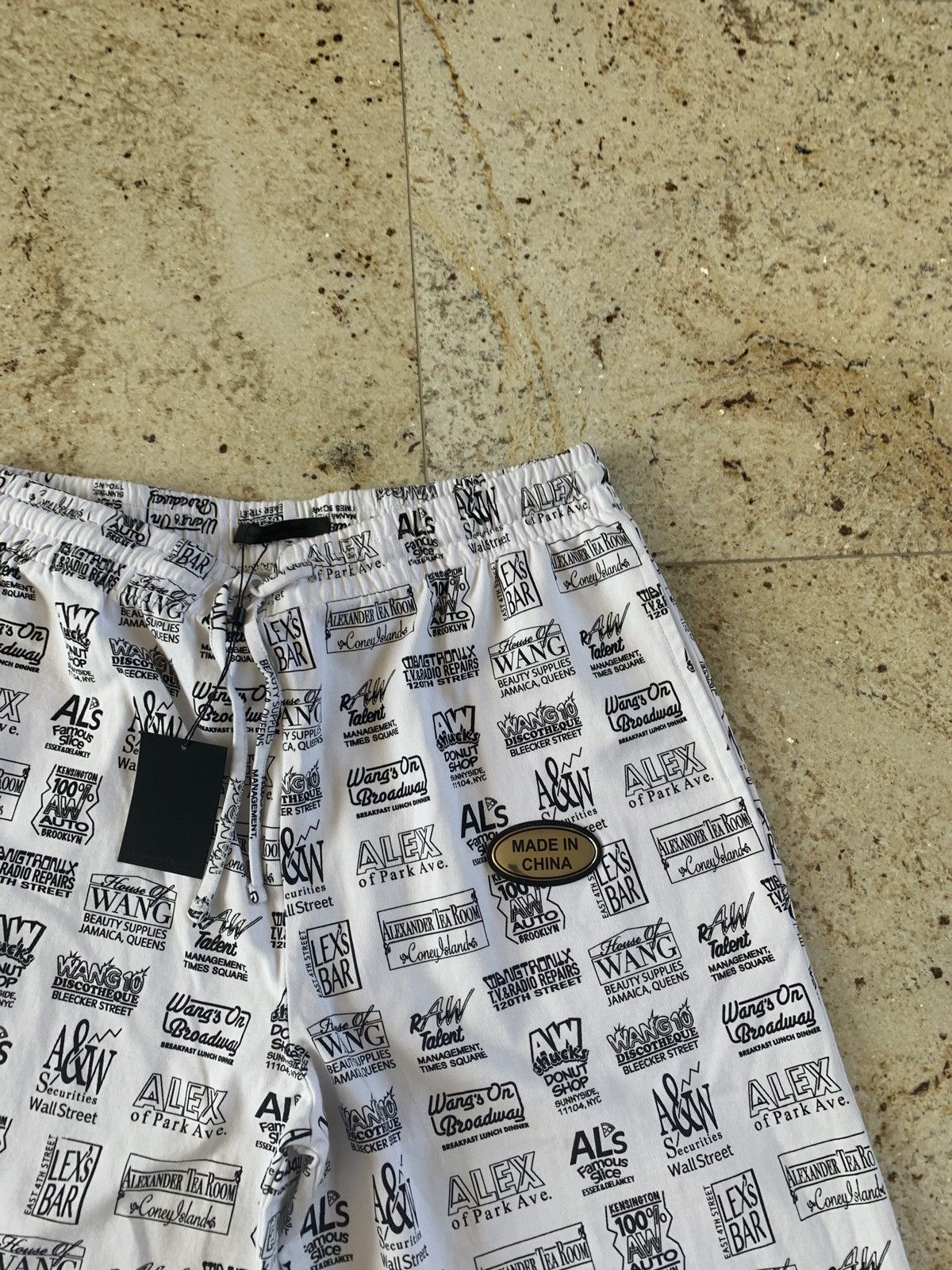 Alexander Wang Logo All Over Pants in White Size US 36 / EU 52 - 5 Thumbnail