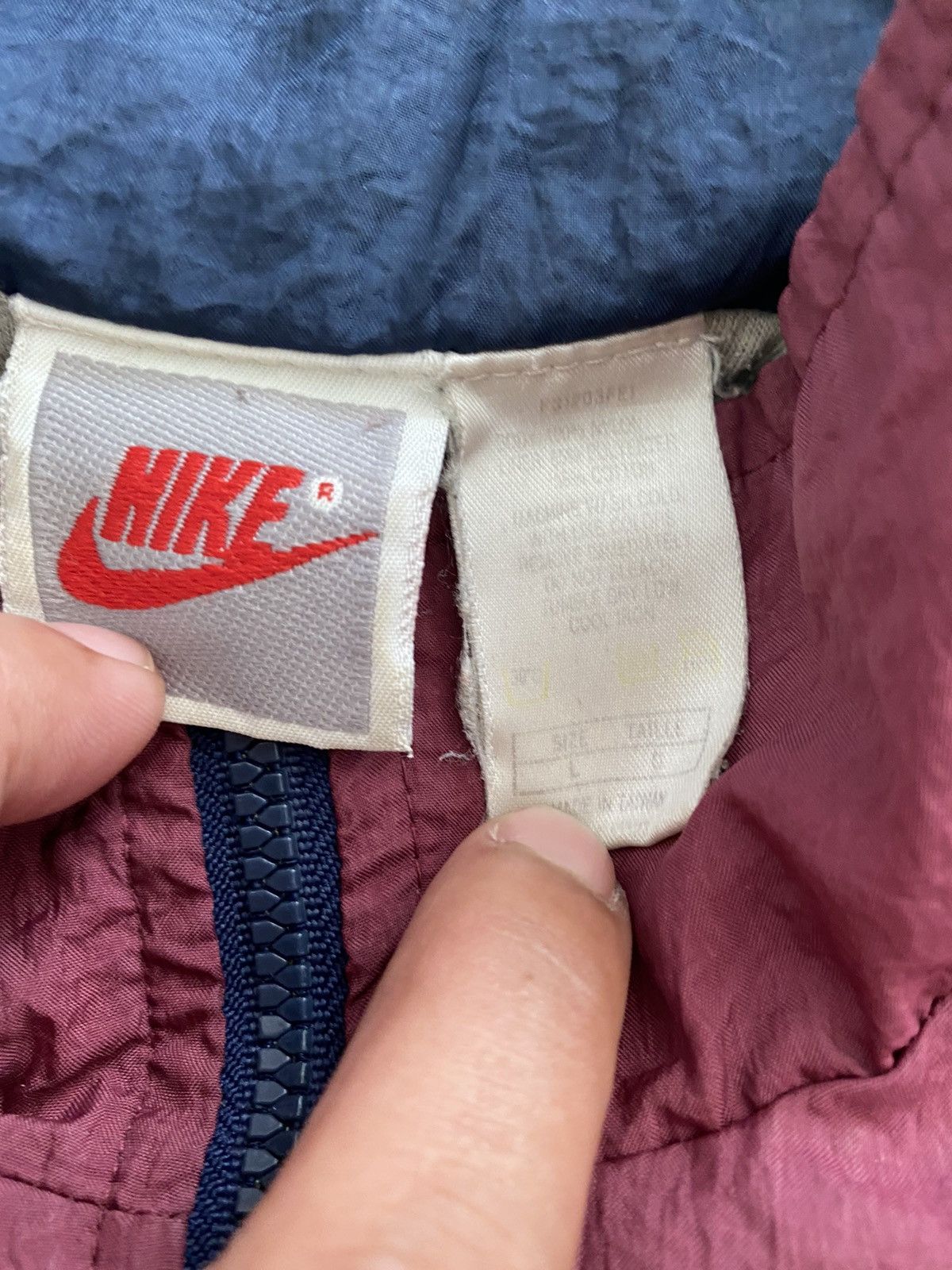 Nike × Nike ACG × Vintage Vintage 80's Grey Tag Nike big logo design rare Size US L / EU 52-54 / 3 - 12 Thumbnail