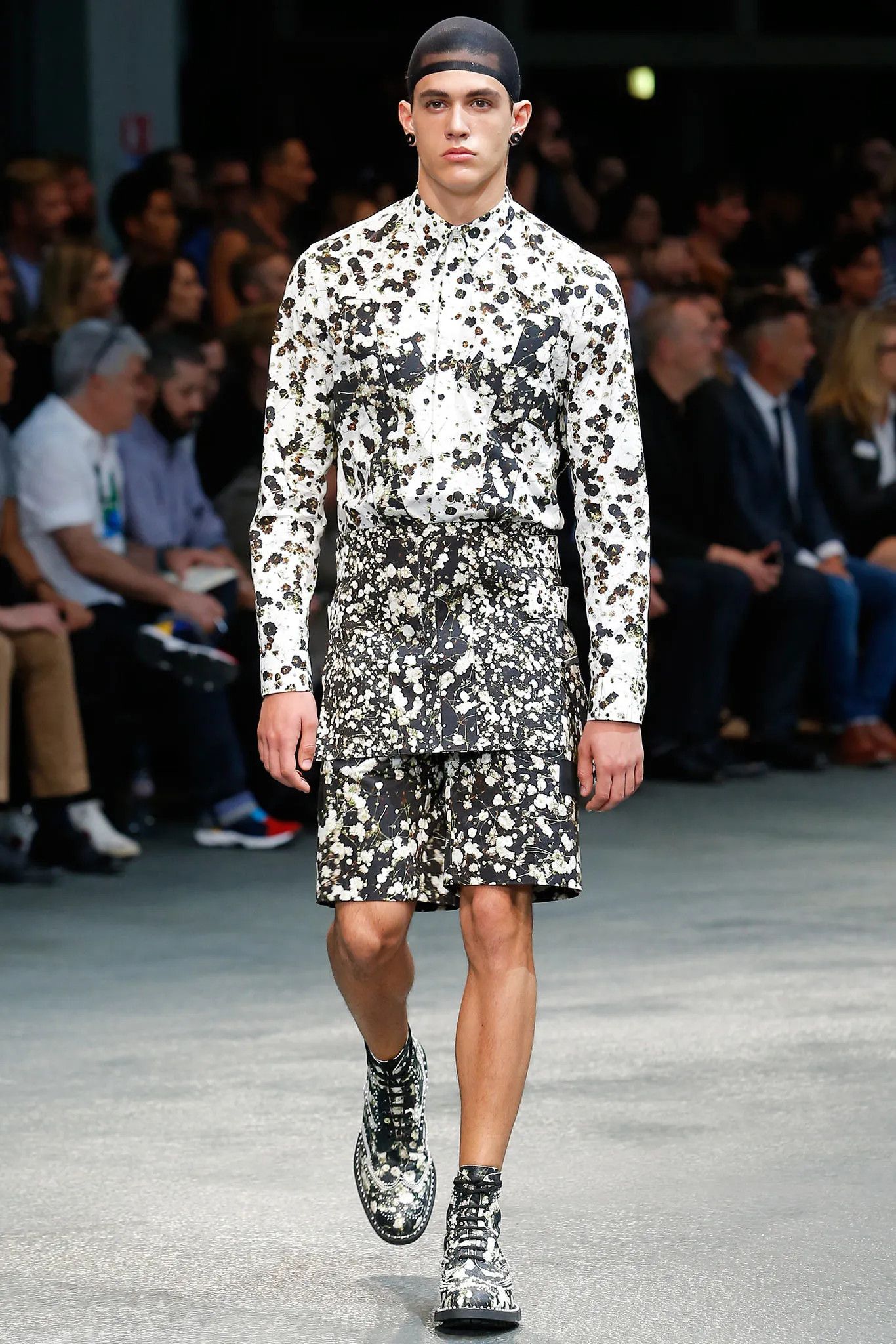 Givenchy × Riccardo Tisci SS15 Floral Studded Pearl Commando Leather Combat Boots Size US 11 / EU 44 - 8 Thumbnail
