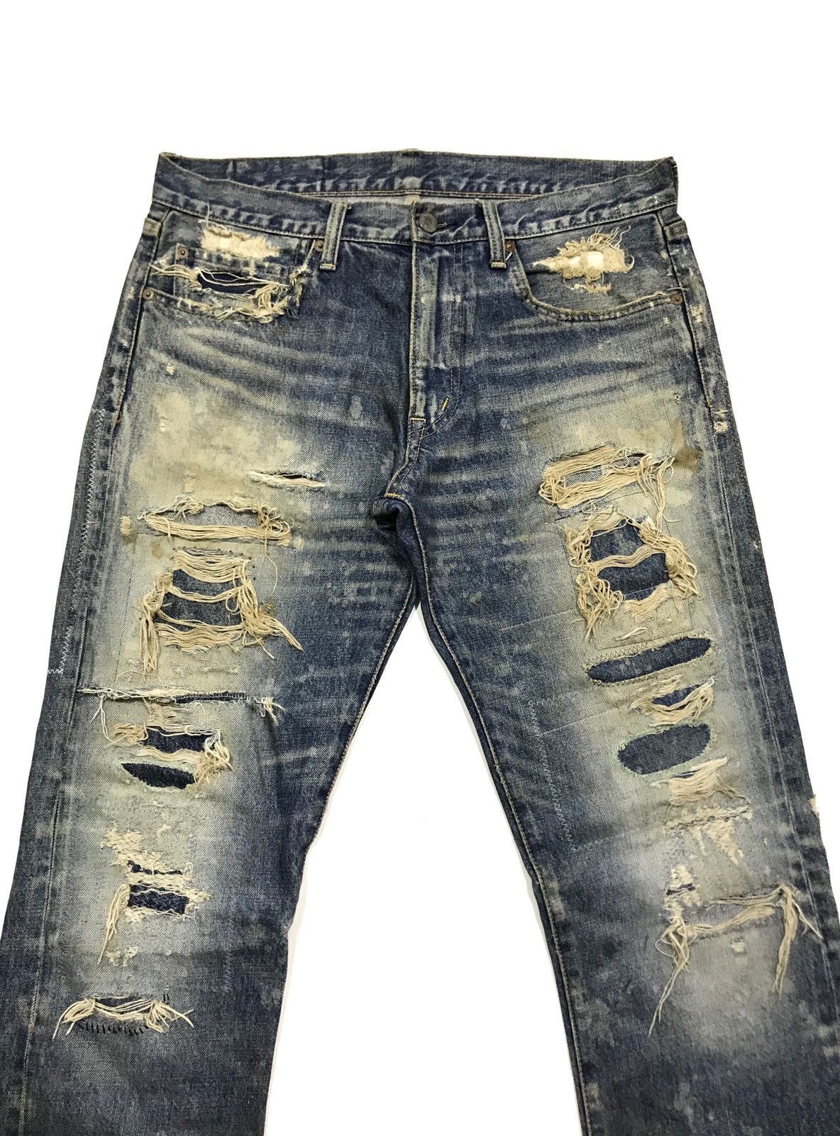 Japanese Brand RNA Damaged Jeans Size US 32 / EU 48 - 3 Thumbnail