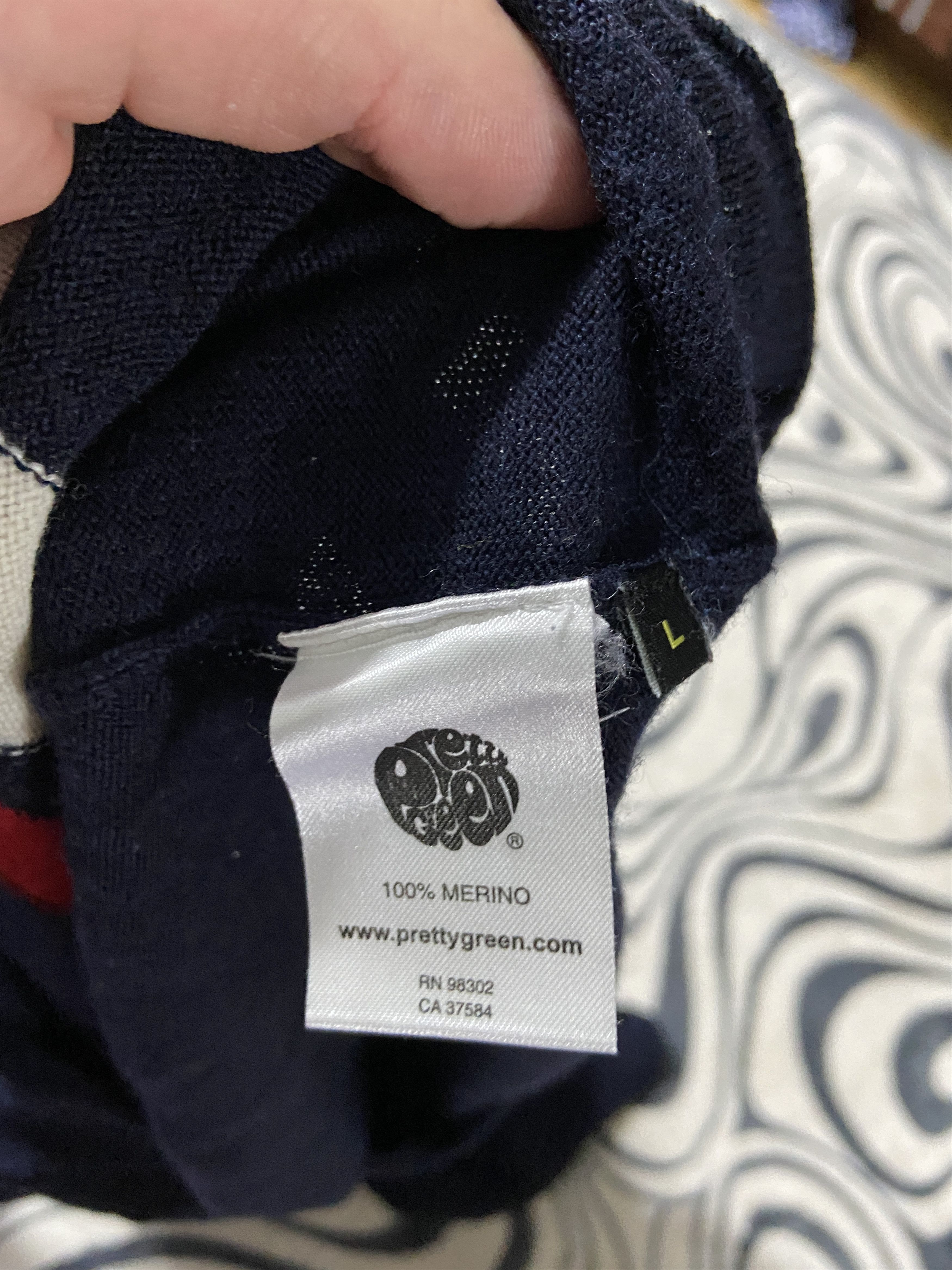 Pretty Green Pretty Green Vintage Merino Wool Sweater Size US L / EU 52-54 / 3 - 5 Thumbnail