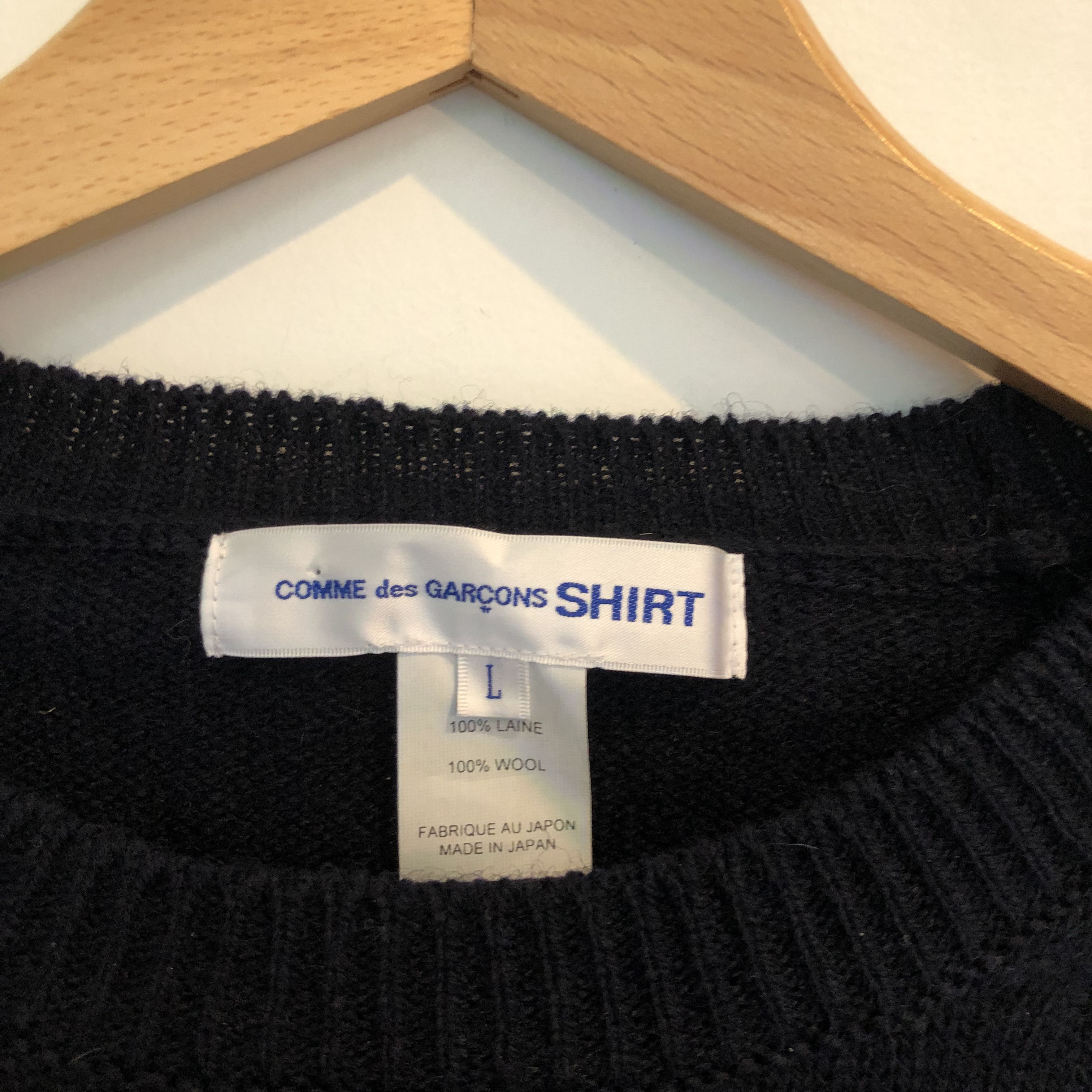 Comme des Garcons SHIRT Comme des Garçons SHIRT Wool Sweater Size US L / EU 52-54 / 3 - 3 Thumbnail