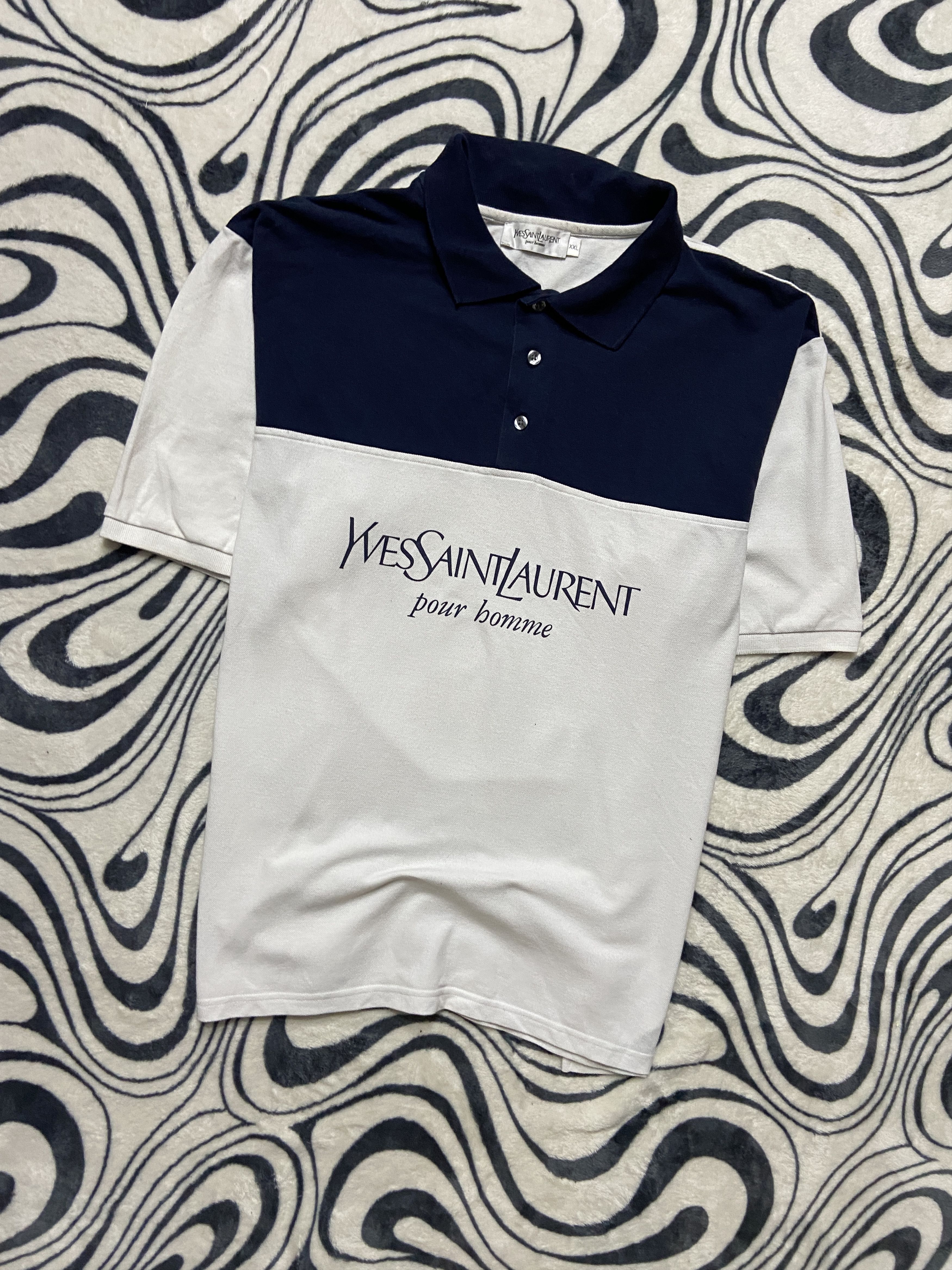 Ysl Pour Homme Yves Saint Laurent YSL Men's Polo Shirt | Grailed