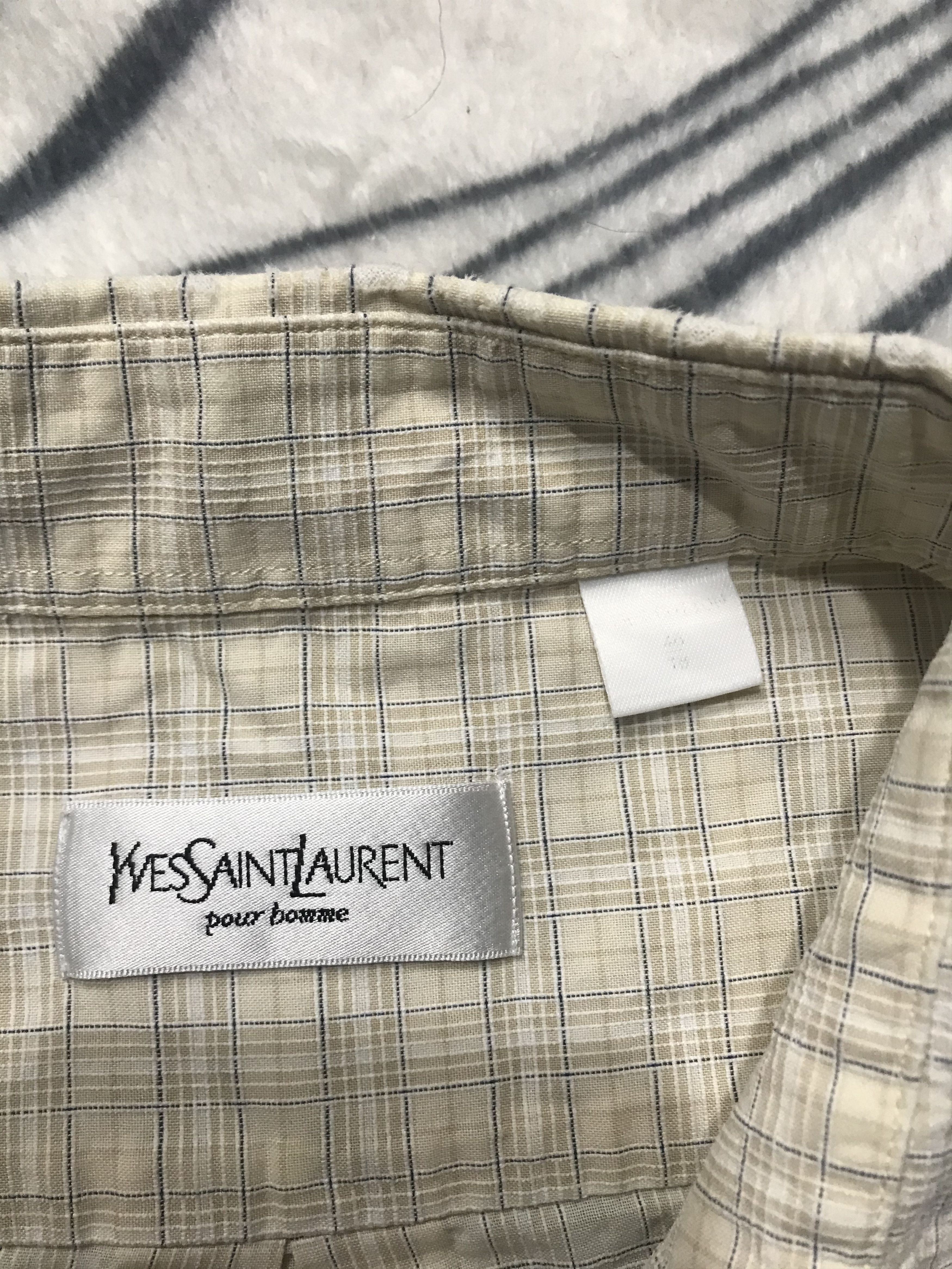 Yves Saint Laurent Yves Saint Laurent YSL men's short sleeve shirt Size US XXL / EU 58 / 5 - 3 Thumbnail