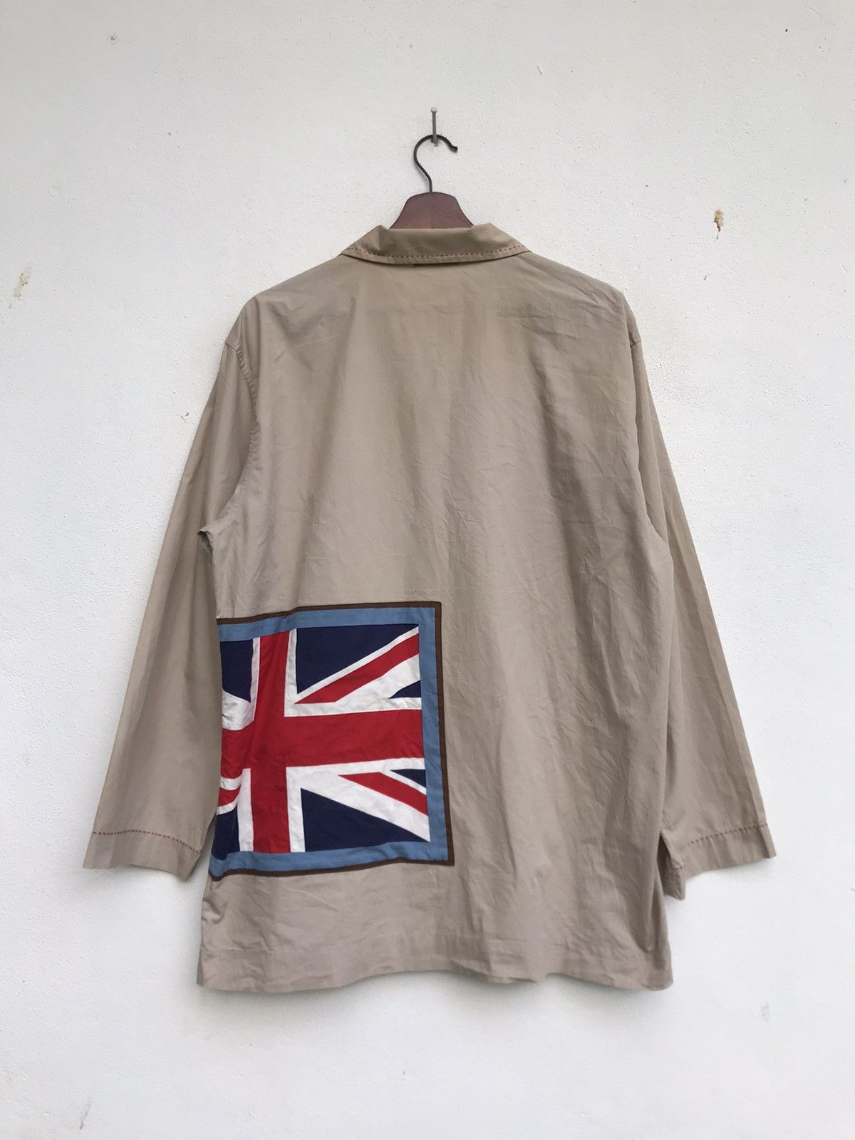 Paul Smith Union Jack Patches Long Sleeve Shirt Button Down