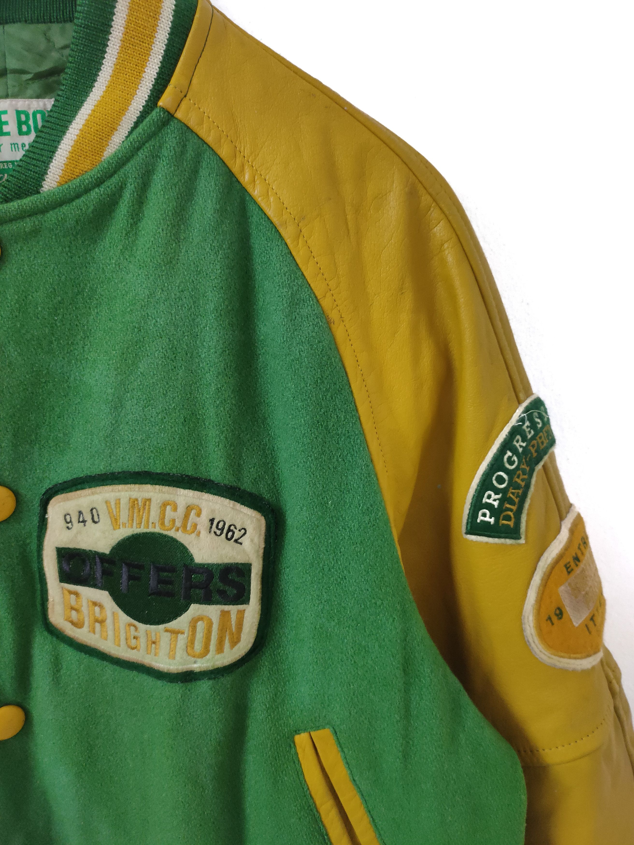 Japanese Brand Vintage 90s Page Boy For Men Wool Leather Varsity Jacket Size US M / EU 48-50 / 2 - 6 Thumbnail