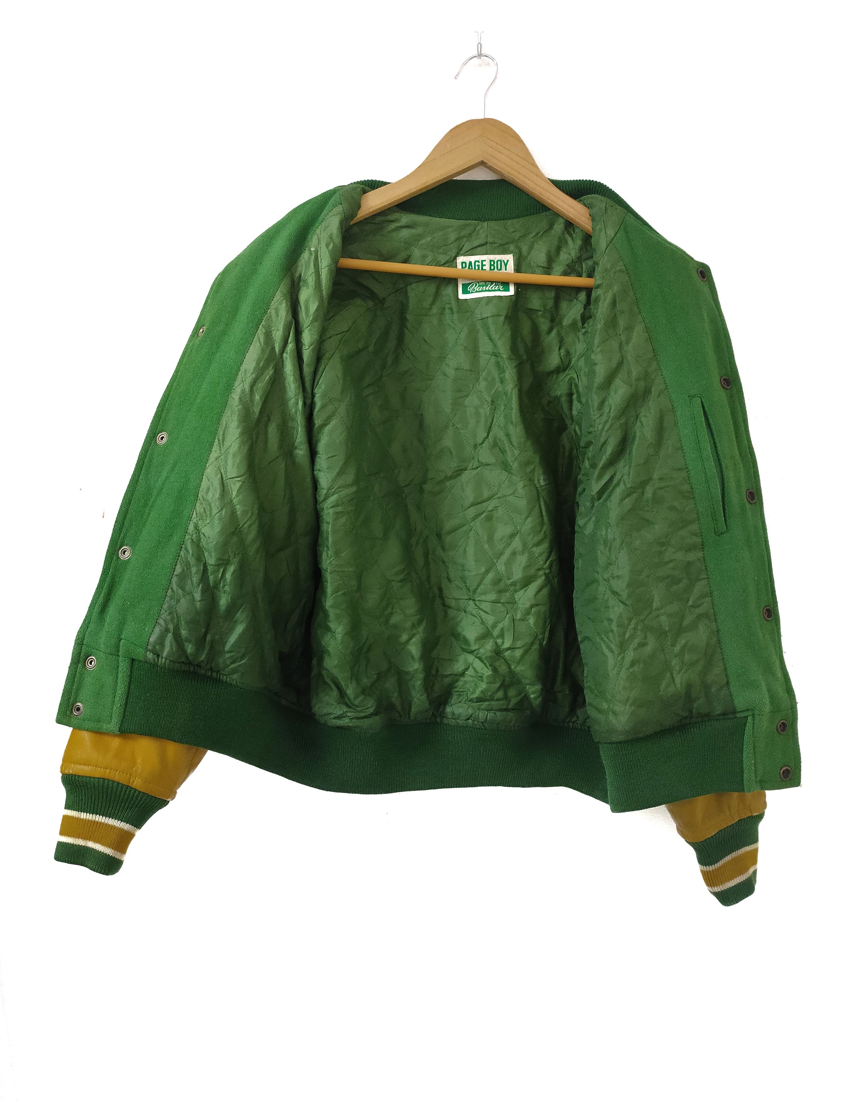 Japanese Brand Vintage 90s Page Boy For Men Wool Leather Varsity Jacket Size US M / EU 48-50 / 2 - 4 Thumbnail