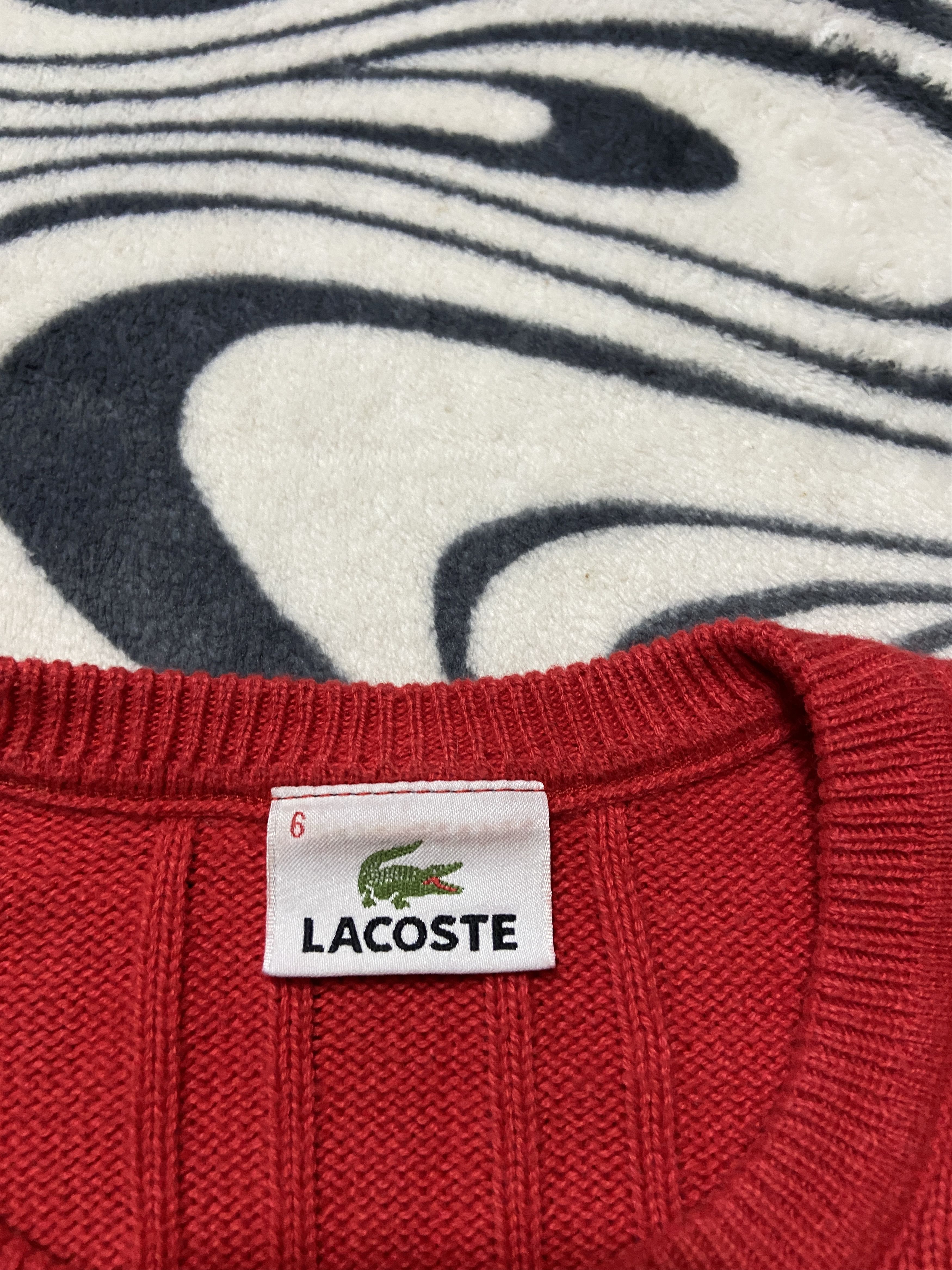 Lacoste Lacoste 90s Vintage Mens Sweater Size US XL / EU 56 / 4 - 4 Thumbnail