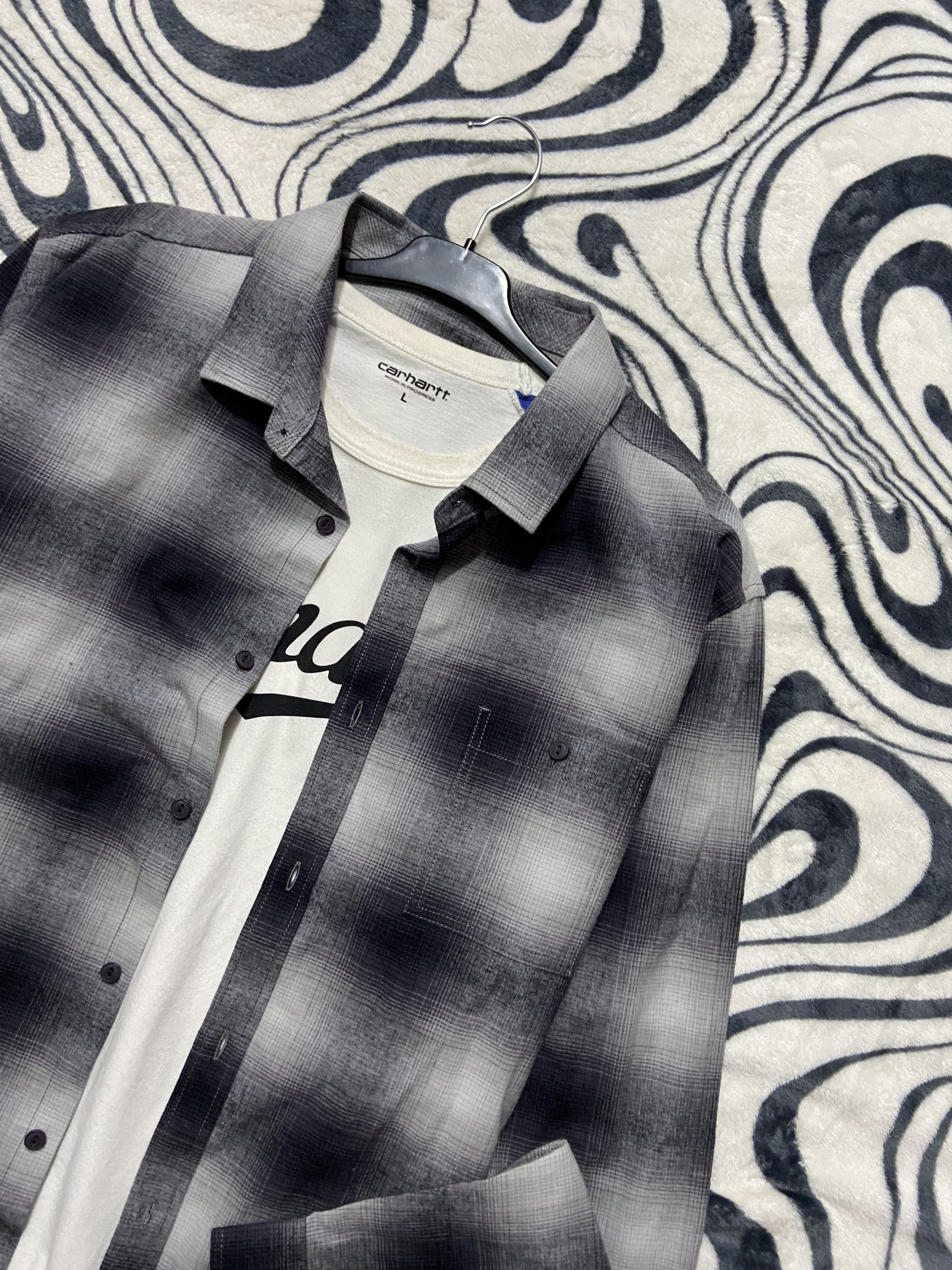 Flannel Vintage Flannel Plaid Shirt Travis style Size US L / EU 52-54 / 3 - 2 Thumbnail
