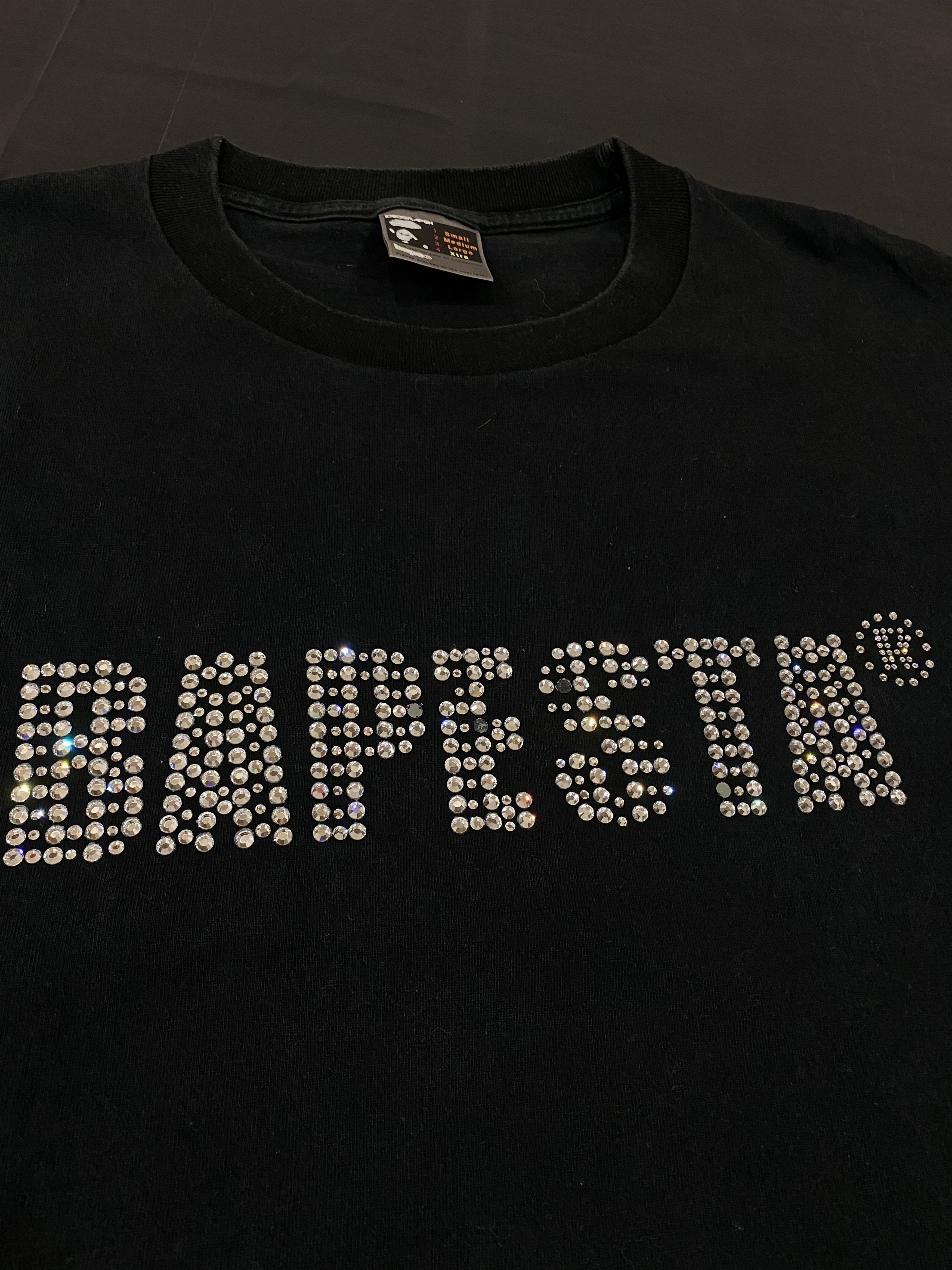 Bape Rhinestone Bapesta Tee Size US XL / EU 56 / 4 - 3 Thumbnail