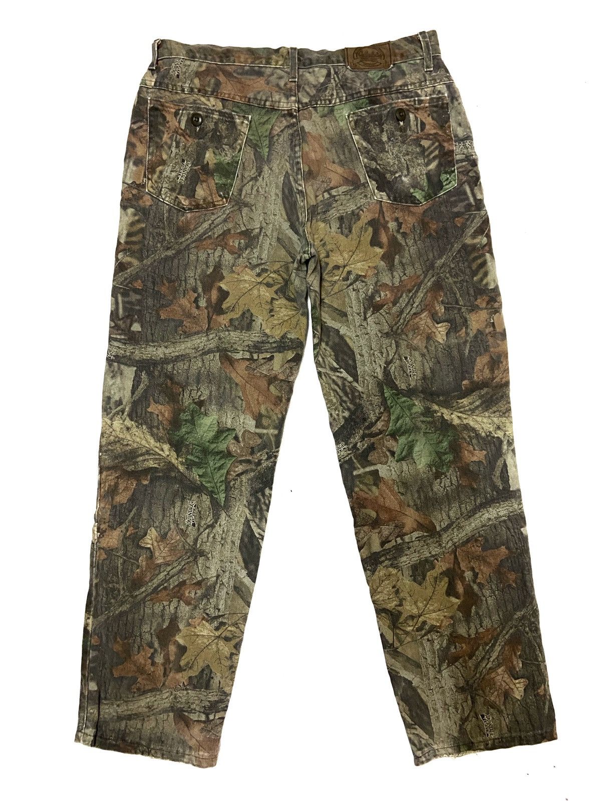 Vintage Cabelas Advantage Realtree Wetlands Camo Denim Pants