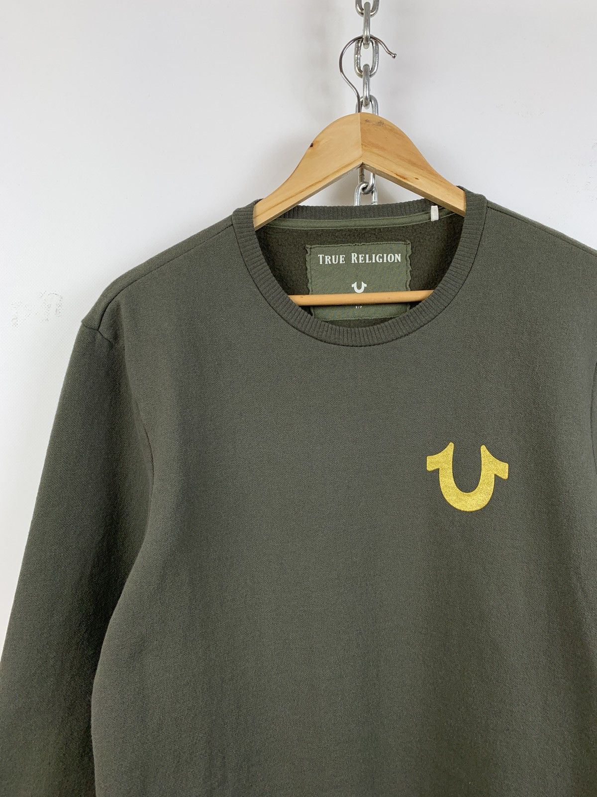True Religion True Religion Buddha Crewneck Khaki Sweatshirt Size US S / EU 44-46 / 1 - 10 Thumbnail