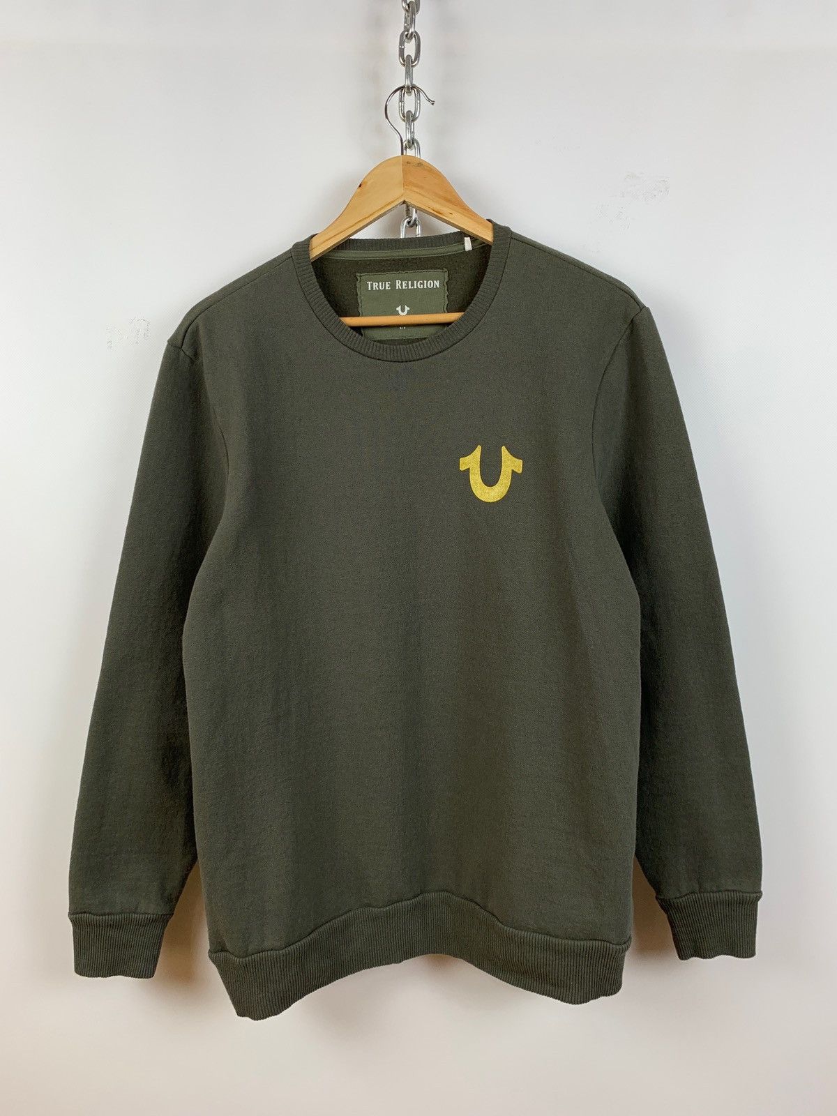 True Religion True Religion Buddha Crewneck Khaki Sweatshirt Size US S / EU 44-46 / 1 - 7 Thumbnail