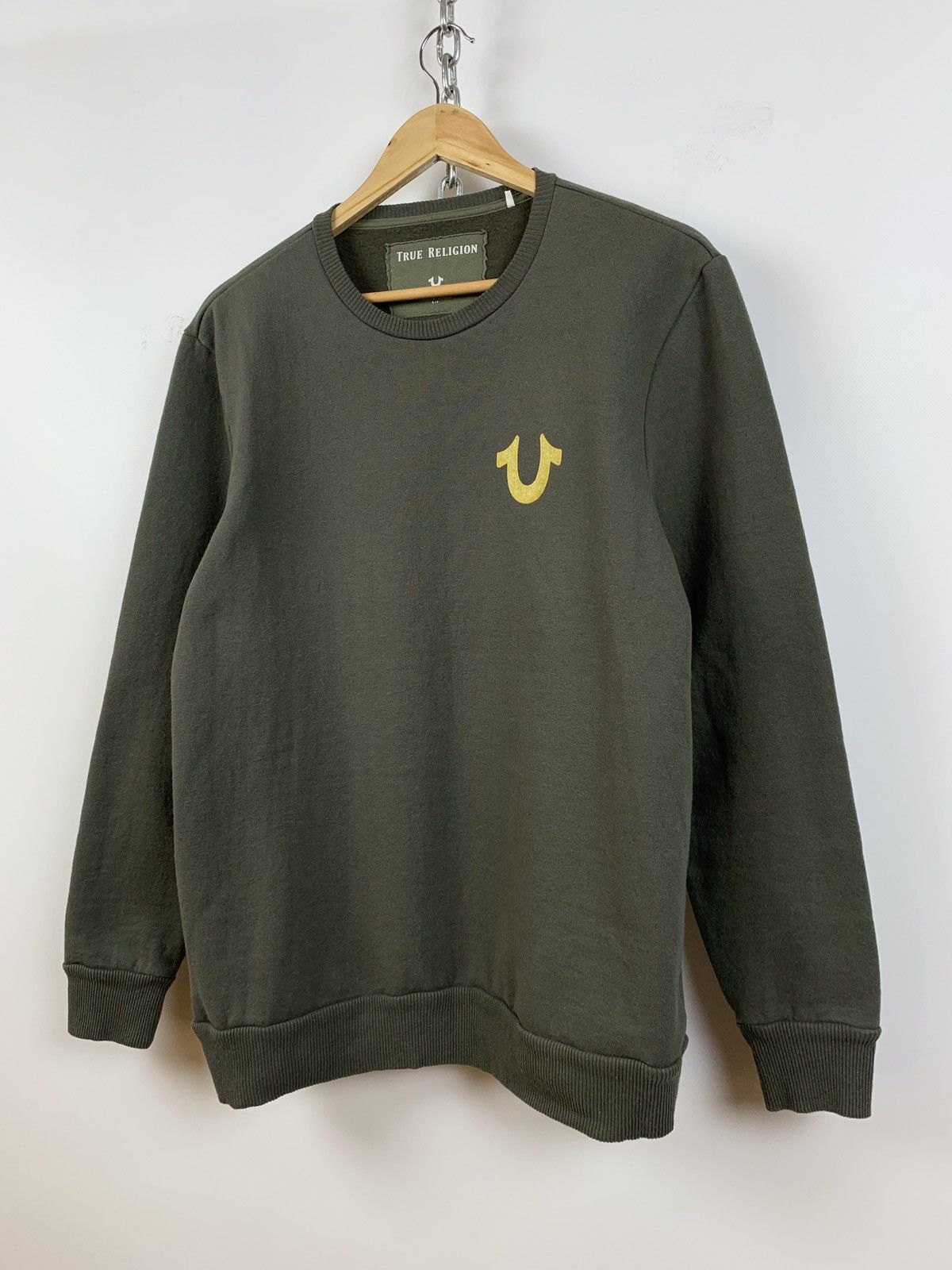 True Religion True Religion Buddha Crewneck Khaki Sweatshirt Size US S / EU 44-46 / 1 - 2 Thumbnail