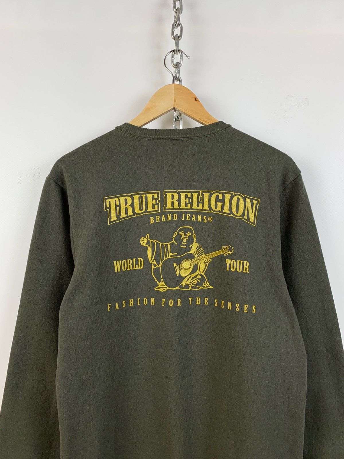 True Religion True Religion Buddha Crewneck Khaki Sweatshirt Size US S / EU 44-46 / 1 - 3 Thumbnail