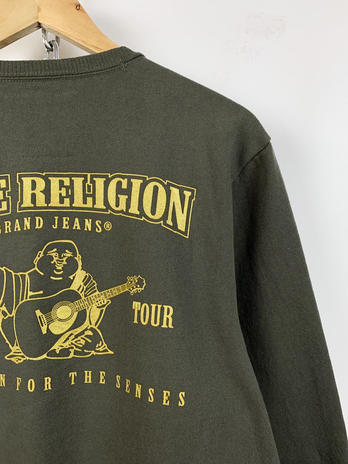 True Religion True Religion Buddha Crewneck Khaki Sweatshirt Size US S / EU 44-46 / 1 - 5 Thumbnail