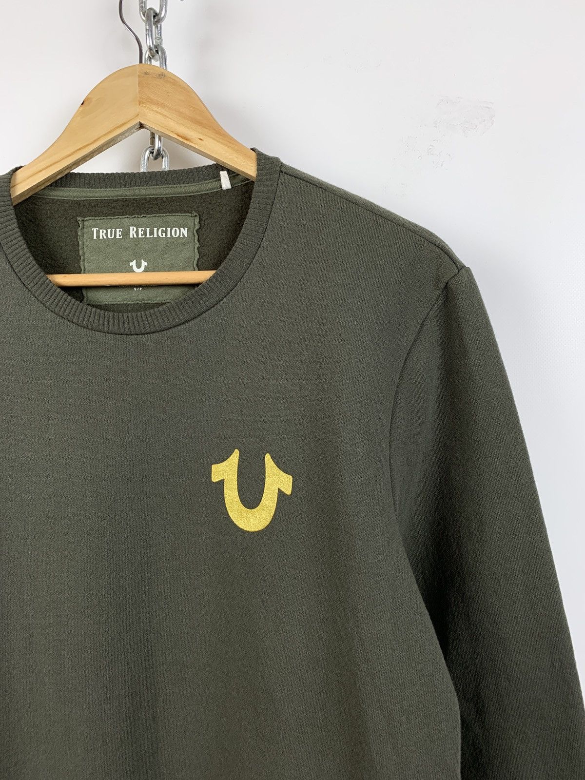 True Religion True Religion Buddha Crewneck Khaki Sweatshirt Size US S / EU 44-46 / 1 - 9 Thumbnail