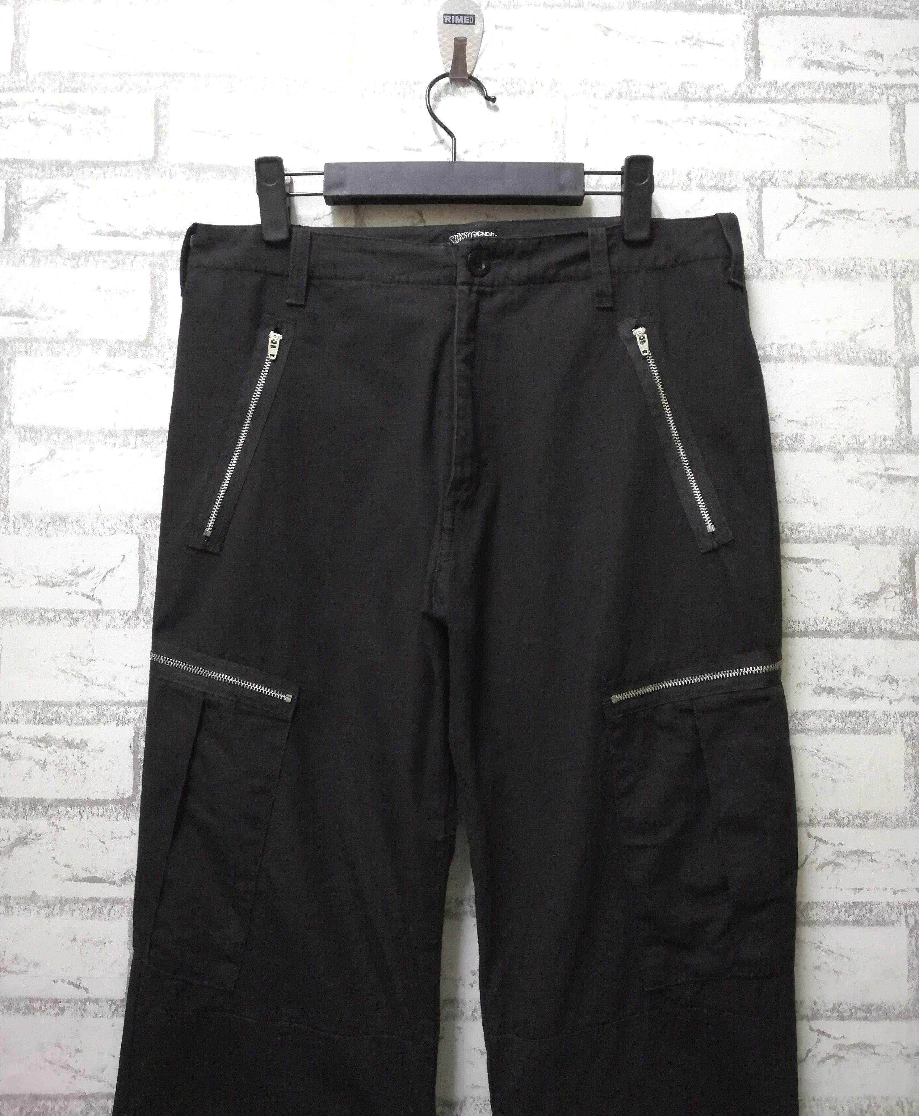 Japanese Brand × Stussy Stussy Tactical Zipper Cargo Parachute Pants Size US 31 - 4 Thumbnail