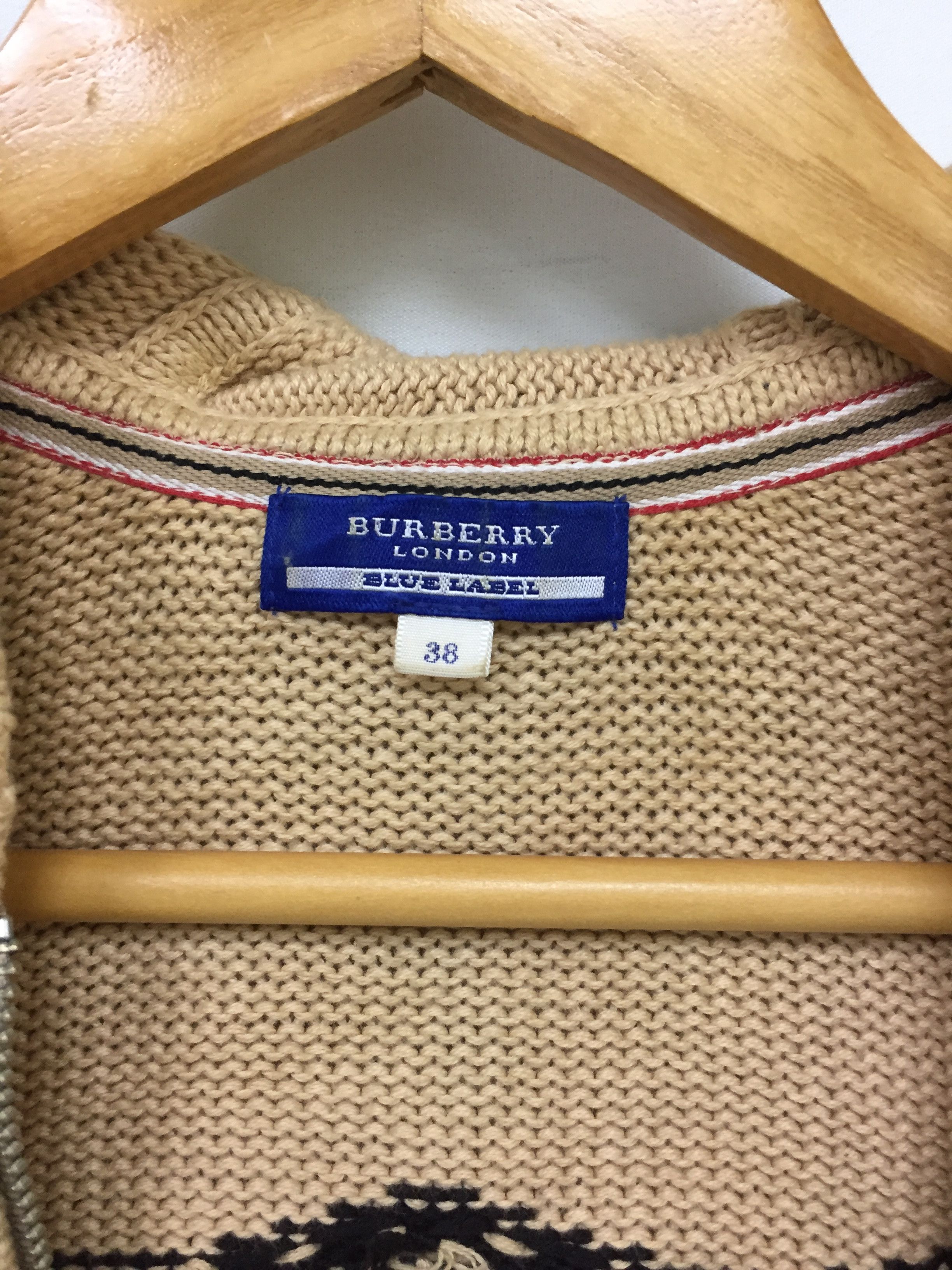 Burberry Blue label cable knitwear embroidered logo Size S / US 4 / IT 40 - 11 Thumbnail