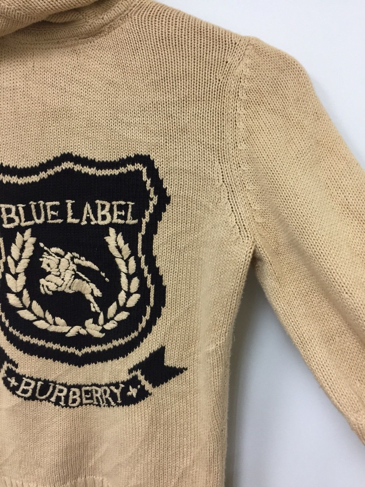 Burberry Blue label cable knitwear embroidered logo Size S / US 4 / IT 40 - 5 Thumbnail