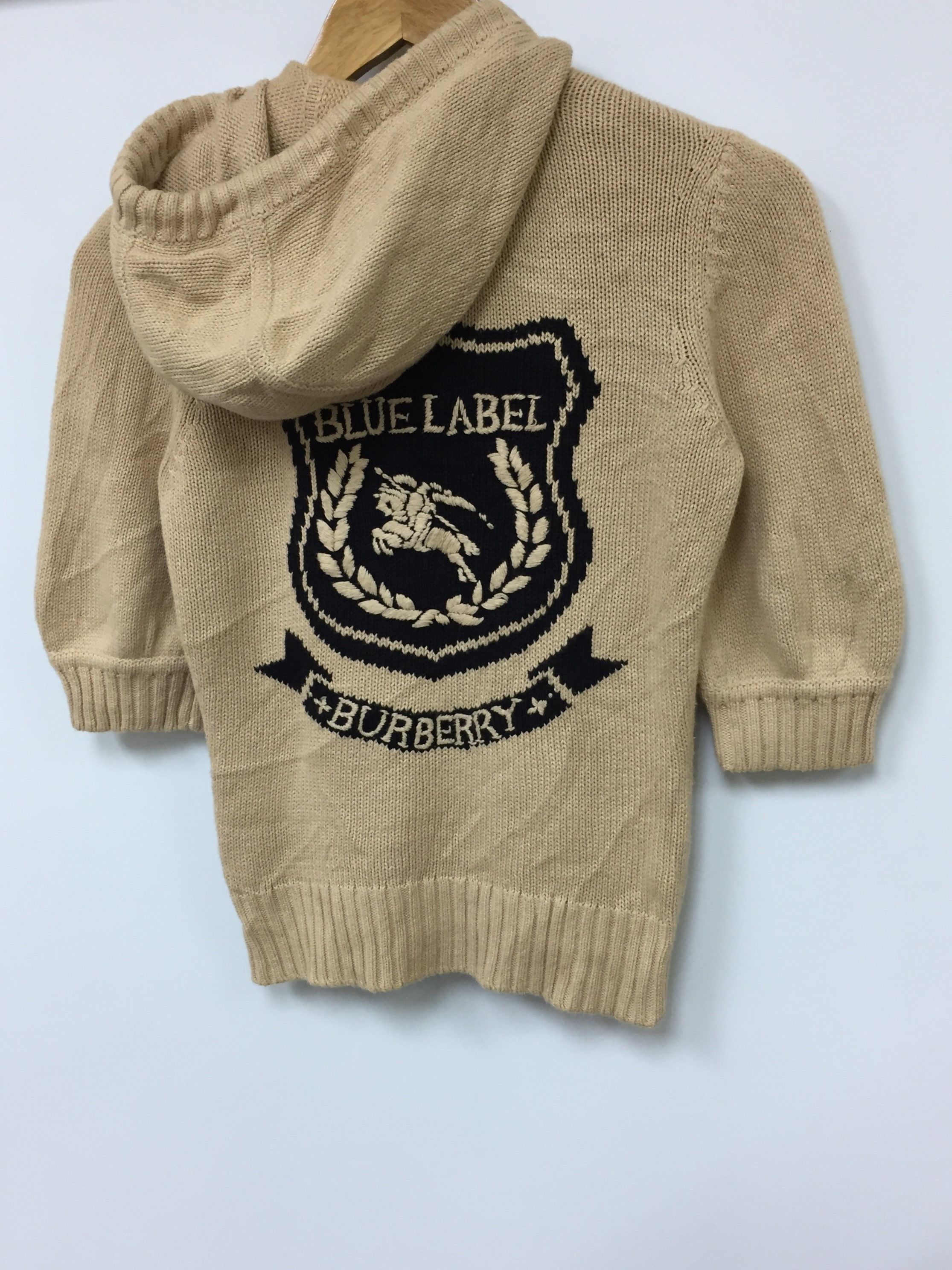 Burberry Blue label cable knitwear embroidered logo Size S / US 4 / IT 40 - 3 Thumbnail