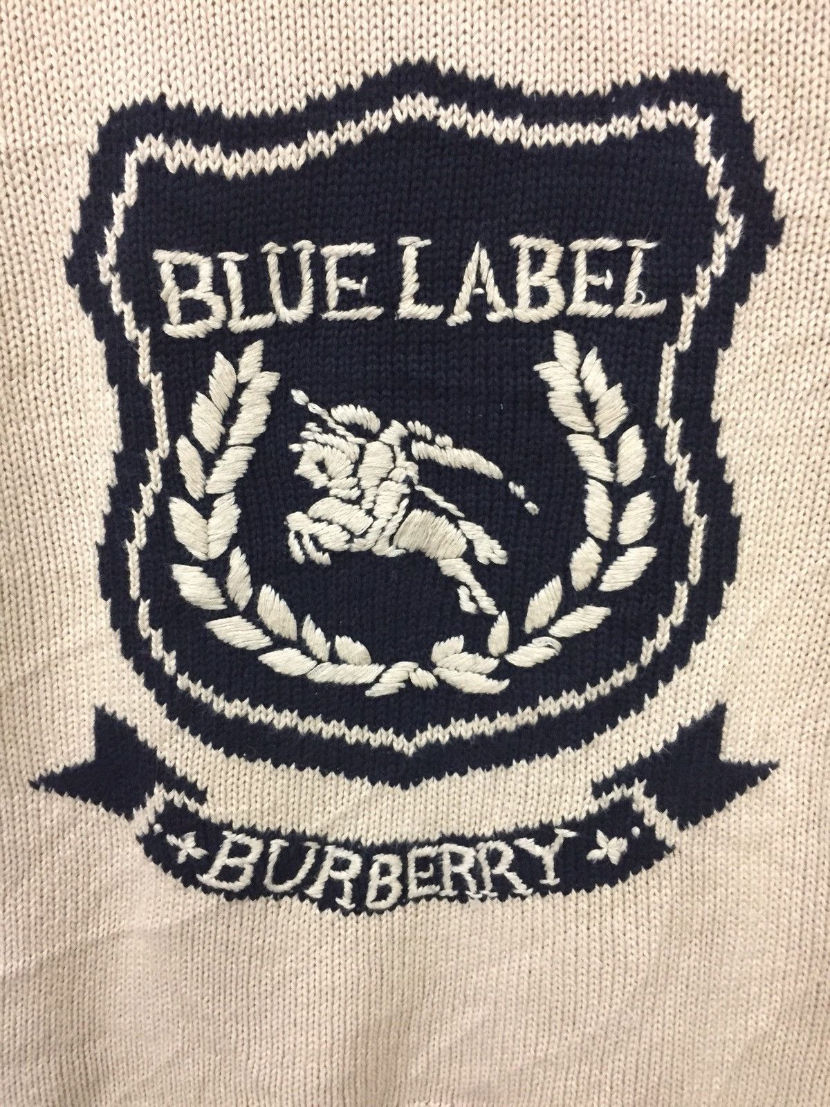 Burberry Blue label cable knitwear embroidered logo Size S / US 4 / IT 40 - 4 Thumbnail