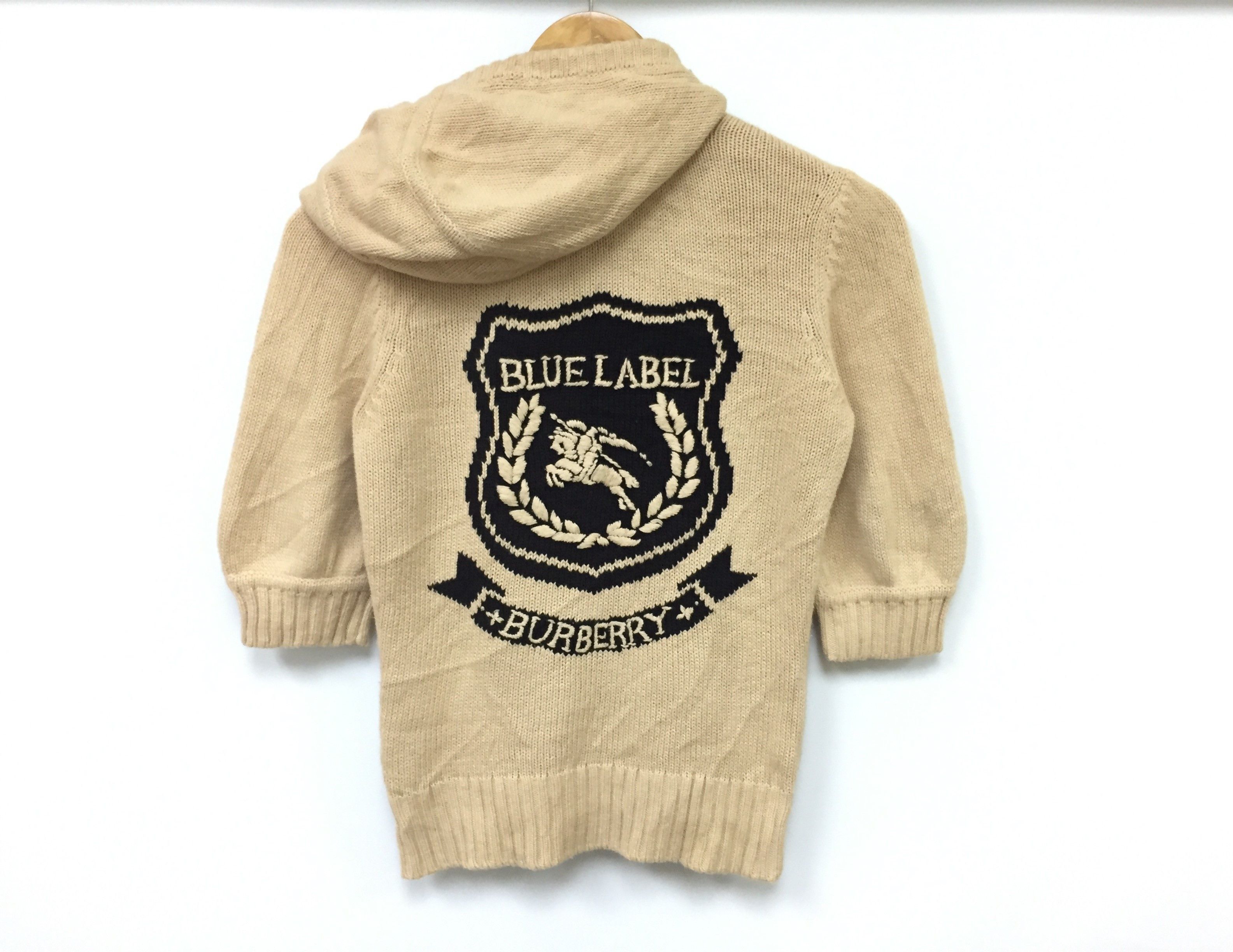 Burberry Blue label cable knitwear embroidered logo Size S / US 4 / IT 40 - 2 Thumbnail