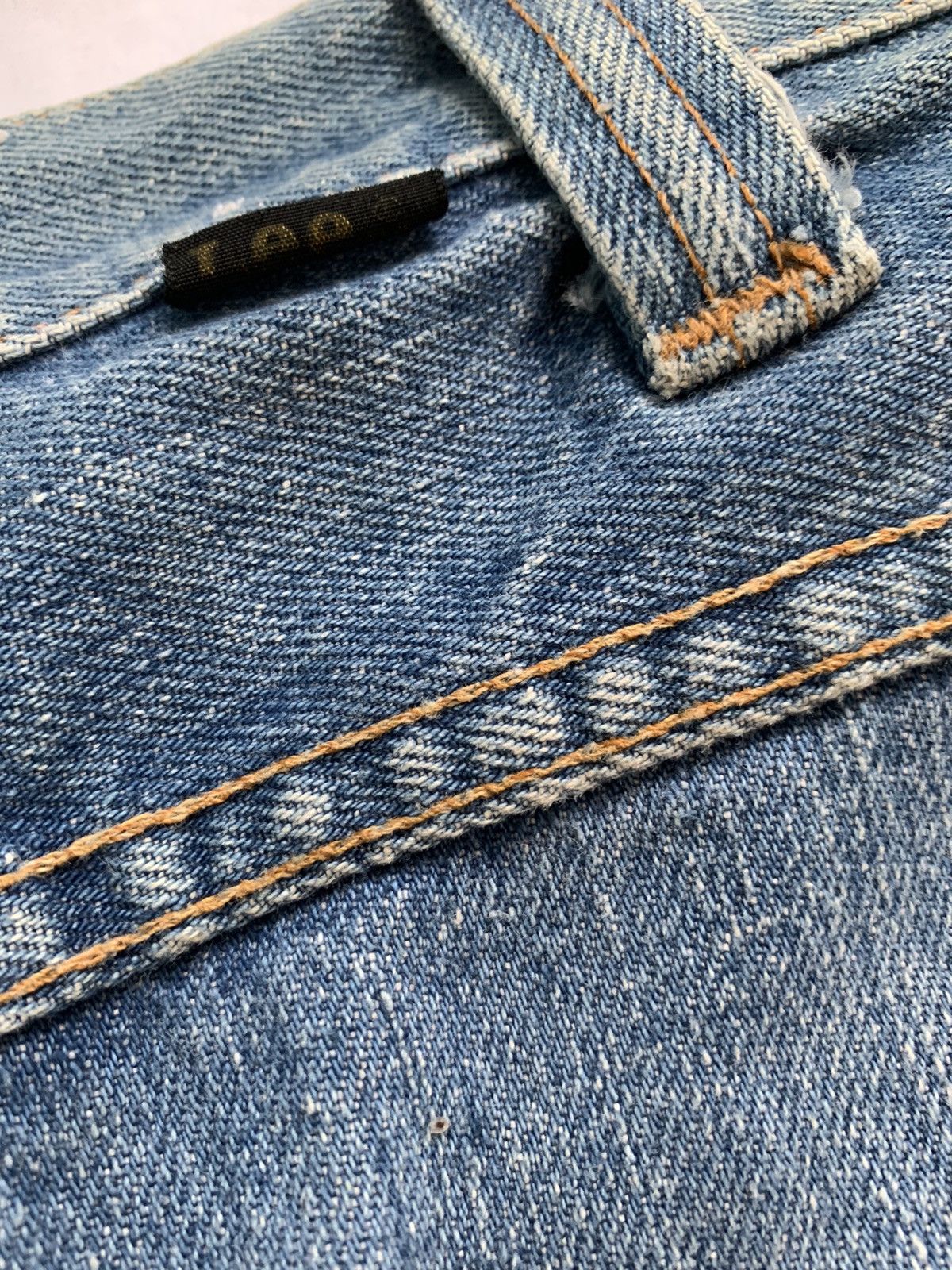If Six Was Nine × Lee 🔥 70s Jeans Lee Reversible Flare Two Tone Patchwork Pants Size US 33 - 9 Thumbnail
