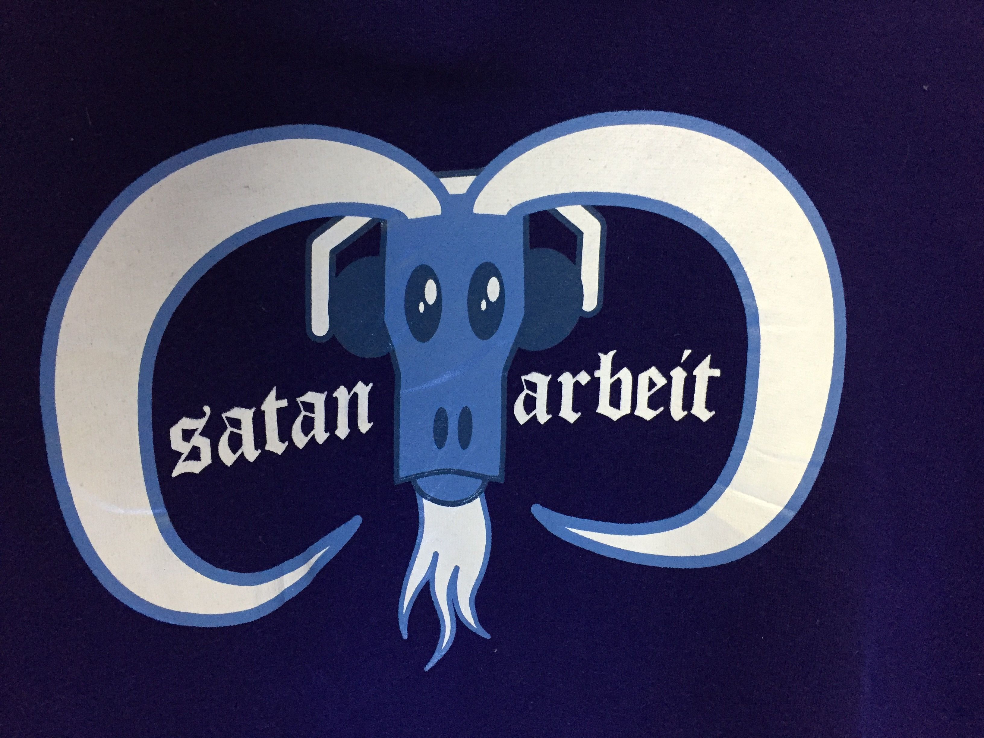 Japanese Brand Vtg satan Arbeit japan satanic goat hoodie Size US L / EU 52-54 / 3 - 3 Thumbnail