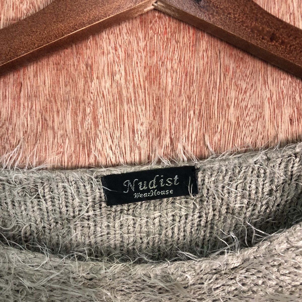 Homespun Knitwear DL Nudist Pocket Shag Shaggy Fur Mohair Knitwear #6491 Size US M / EU 48-50 / 2 - 7 Thumbnail