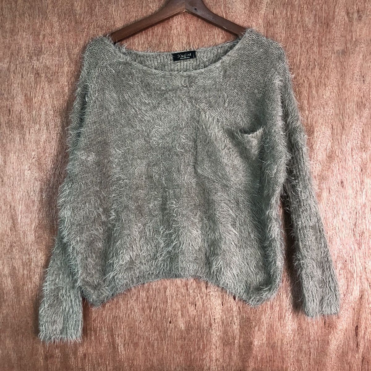 Homespun Knitwear DL Nudist Pocket Shag Shaggy Fur Mohair Knitwear #6491 Size US M / EU 48-50 / 2 - 3 Thumbnail