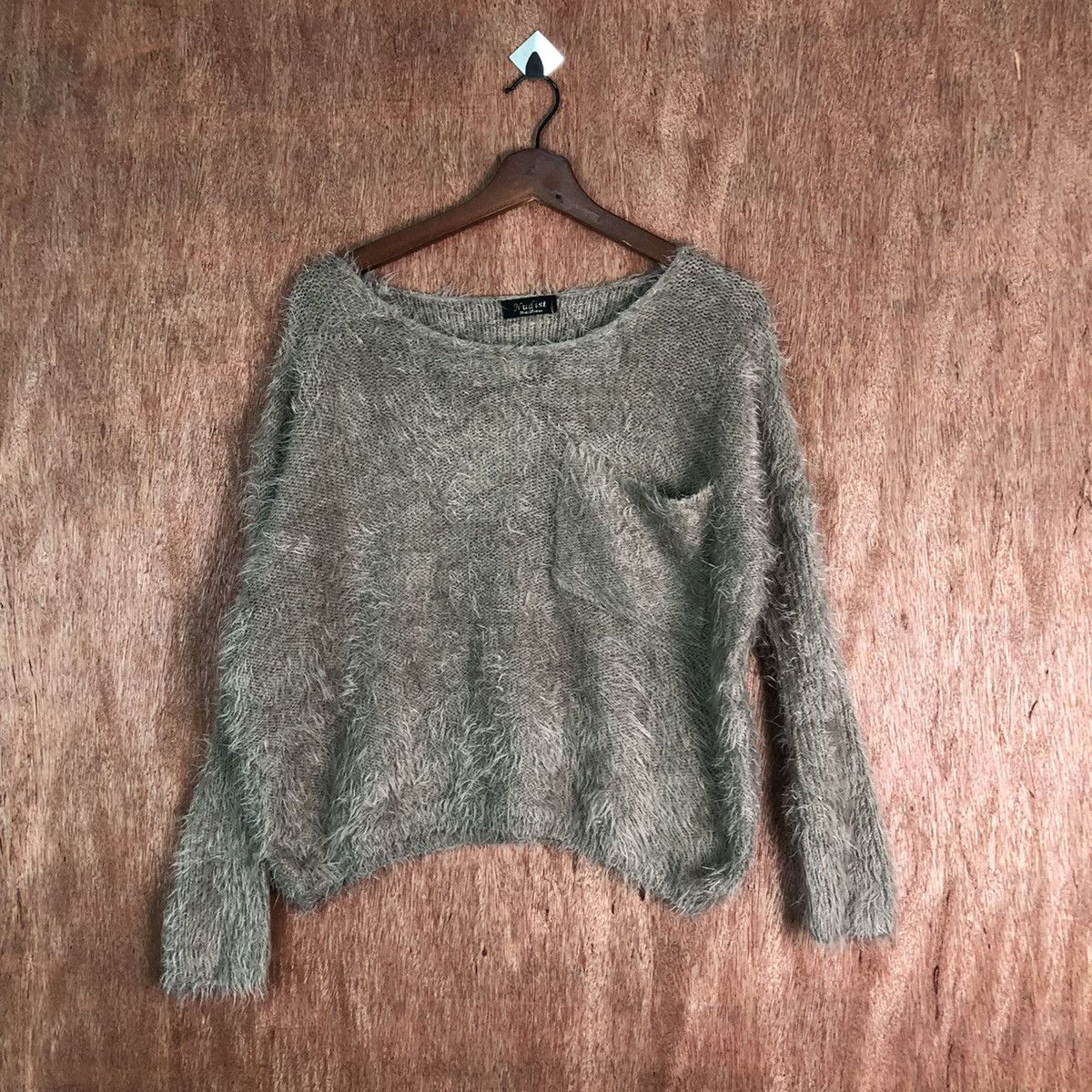 Homespun Knitwear DL Nudist Pocket Shag Shaggy Fur Mohair Knitwear #6491 Size US M / EU 48-50 / 2 - 1 Thumbnail