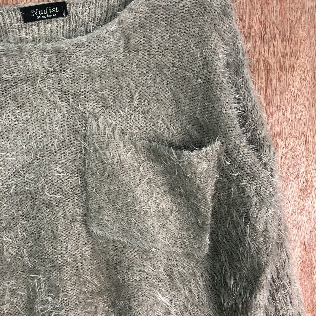 Homespun Knitwear DL Nudist Pocket Shag Shaggy Fur Mohair Knitwear #6491 Size US M / EU 48-50 / 2 - 6 Thumbnail