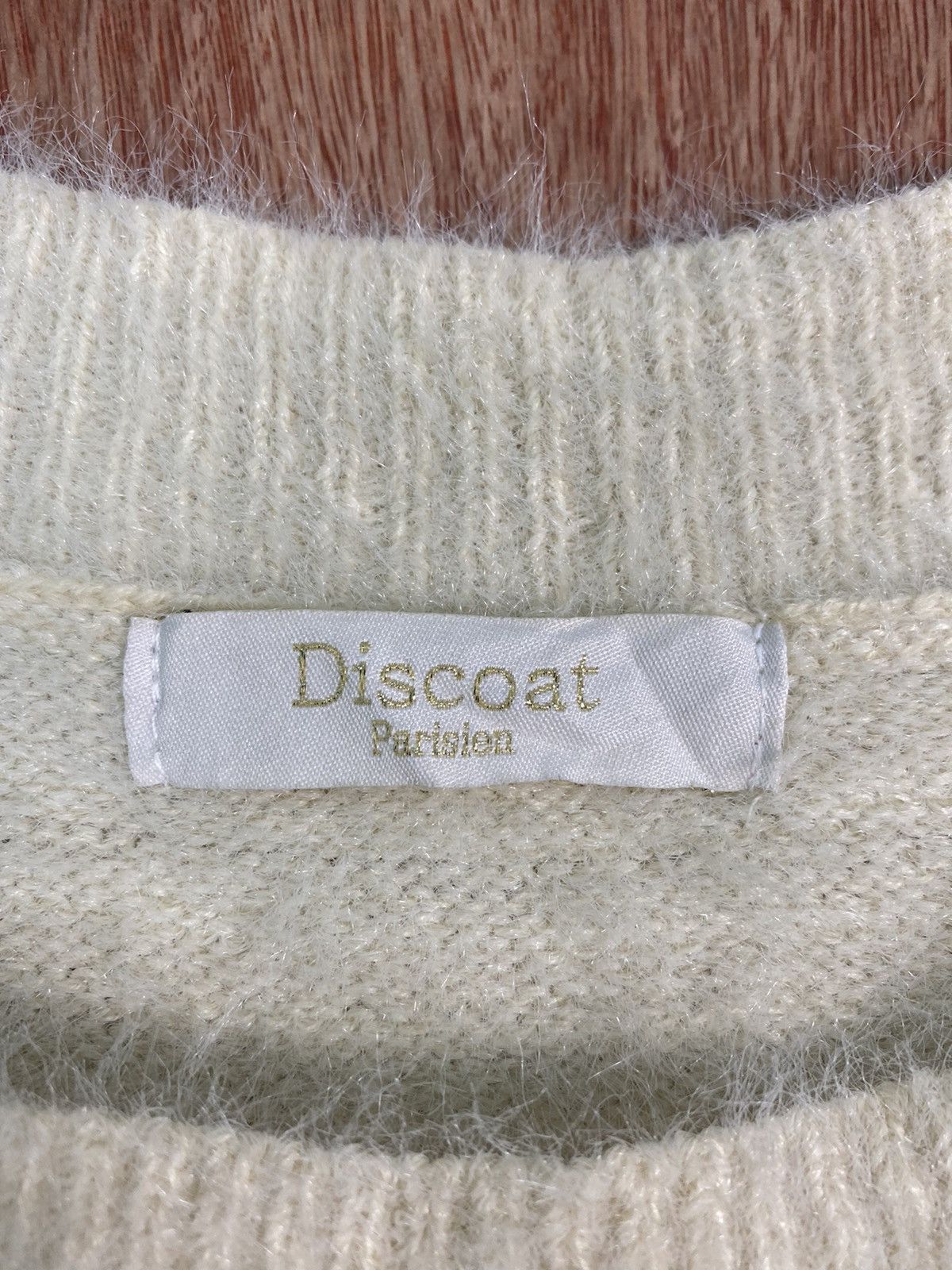 Homespun Knitwear × Japanese Brand DL Discoat Cream Shag Shaggy Fur Mohair Knitwear #B634 Size US M / EU 48-50 / 2 - 7 Thumbnail
