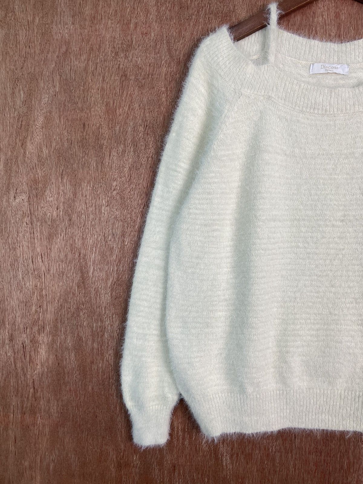 Homespun Knitwear × Japanese Brand DL Discoat Cream Shag Shaggy Fur Mohair Knitwear #B634 Size US M / EU 48-50 / 2 - 3 Thumbnail