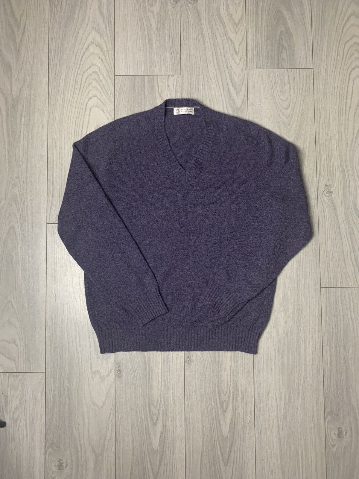 Brunello Cucinelli Brunello Cucinelli Cashmere V-Neck Size US L / EU 52-54 / 3 - 1 Thumbnail