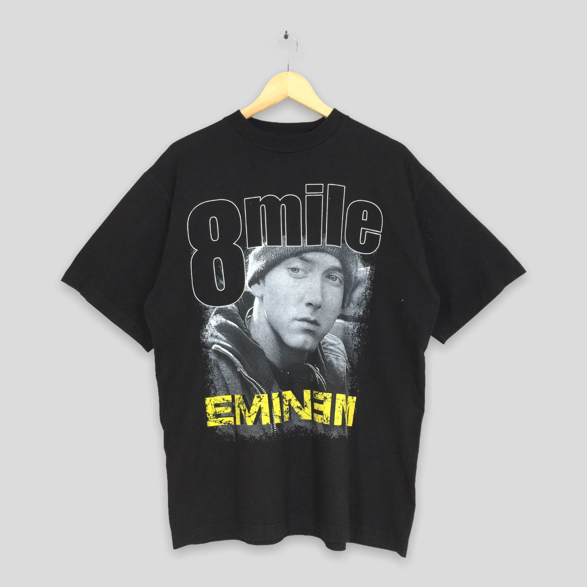 image of Vintage 2002 8 Mile Movies Eminem Rap Singer Promo Tshirt XL in Black, Men's