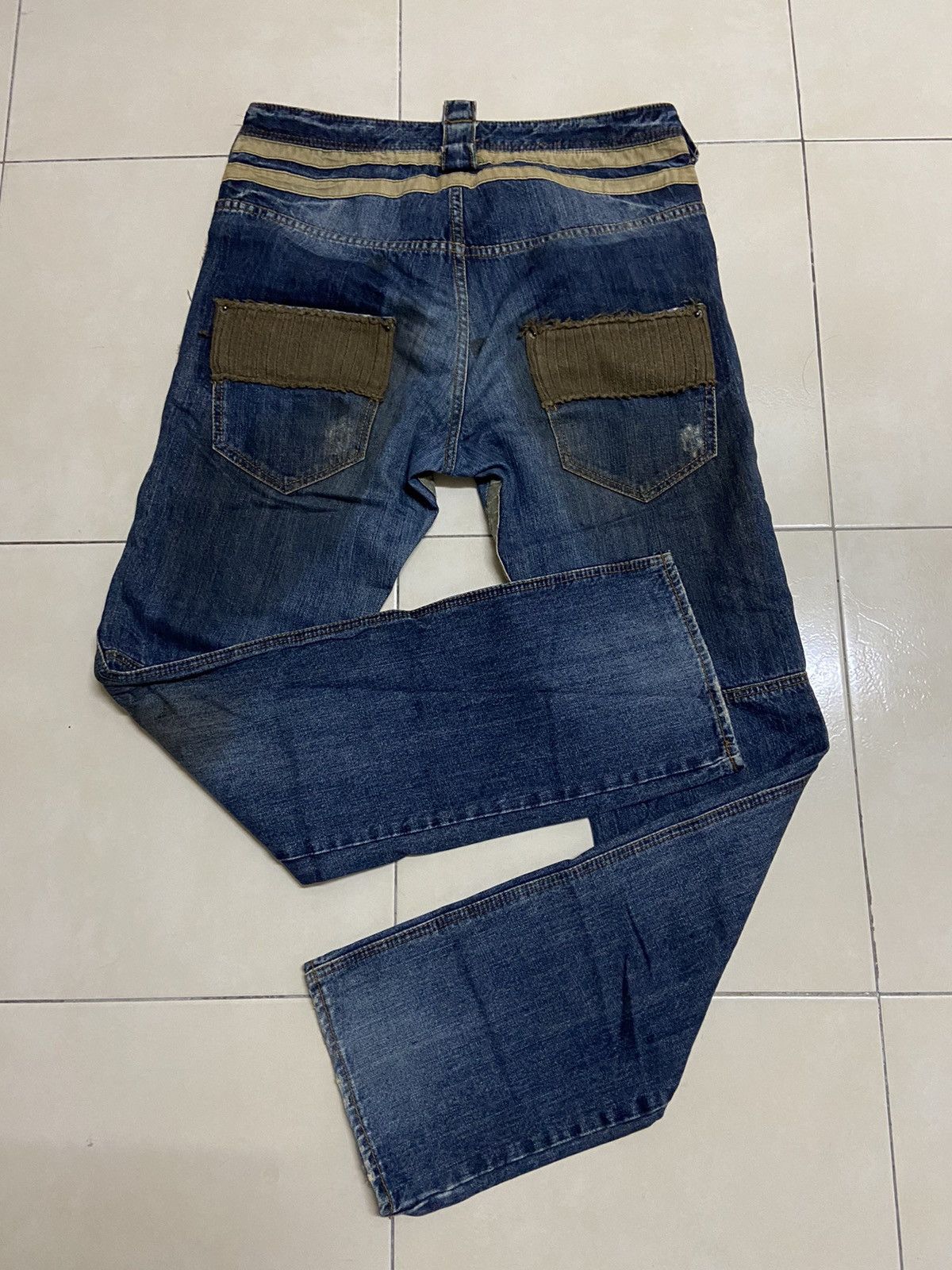 Japanese Brand PPFM Double Waist Jeans Size US 33 - 12 Thumbnail