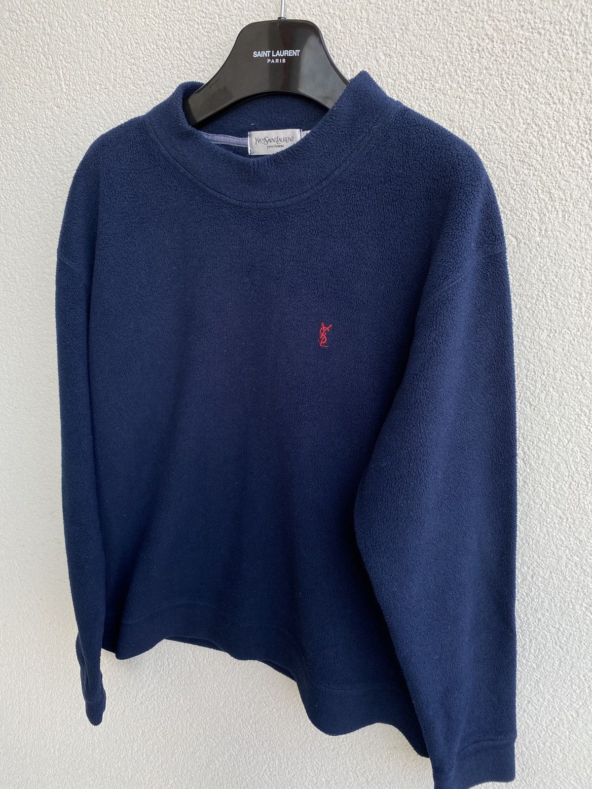 Yves Saint Laurent Fleece YSL Sweatshirt YSL Sweater Turtleneck Size US M / EU 48-50 / 2 - 9 Thumbnail