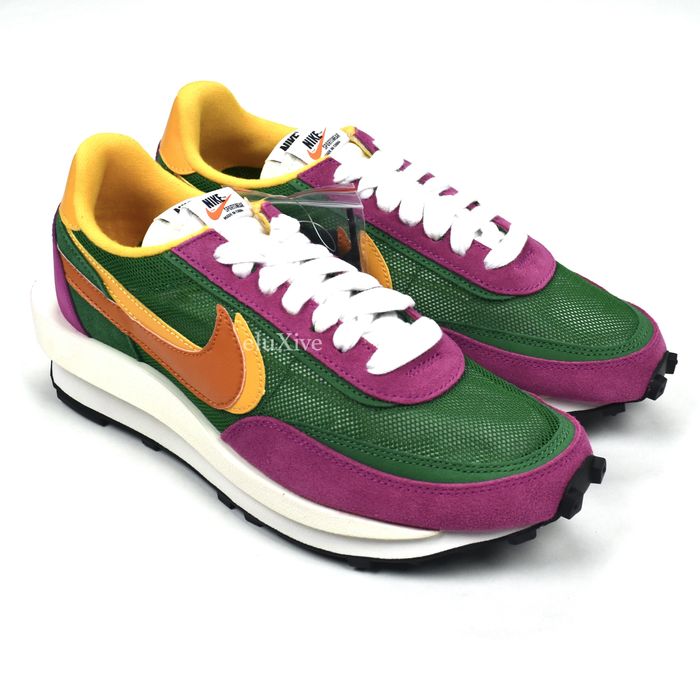 Nike x sacai ldwaffle pine green clay orange  and  outlet pink