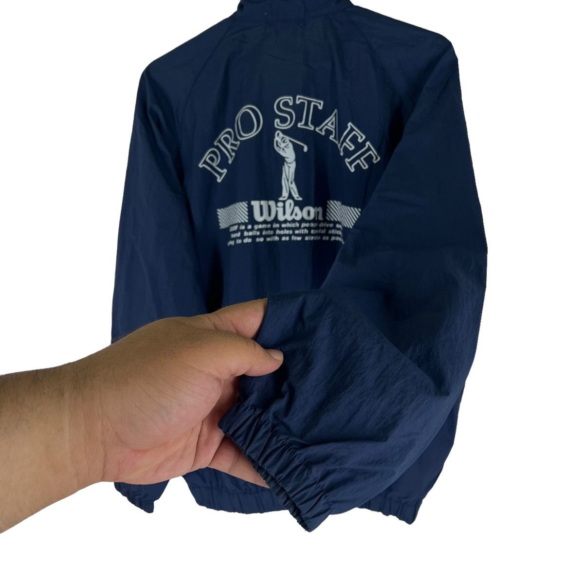 Japanese Brand × Sports Specialties × Vintage VINTAGE WINDBREAKER JACKET WILSON PRO STAFF BIG LOGO Size US L / EU 52-54 / 3 - 7 Thumbnail