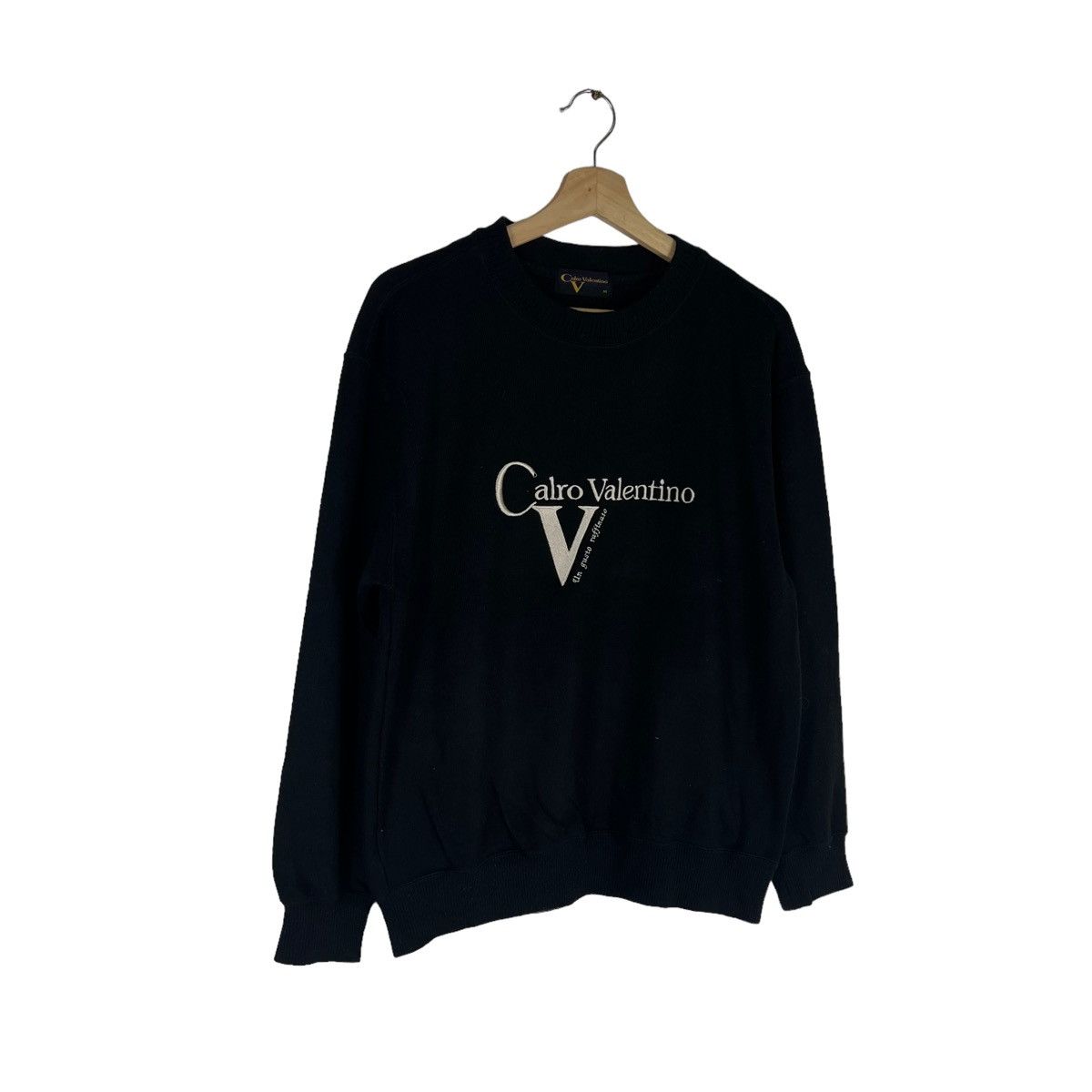 Japanese Brand × Vintage VINTAGE SWEATSHIRT BIG LOGO CALRO VALENTINO SPELL OUT Size US M / EU 48-50 / 2 - 2 Thumbnail