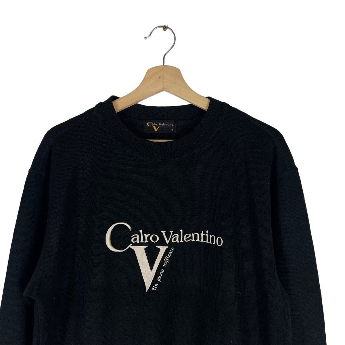 Japanese Brand × Vintage VINTAGE SWEATSHIRT BIG LOGO CALRO VALENTINO SPELL OUT Size US M / EU 48-50 / 2 - 3 Thumbnail
